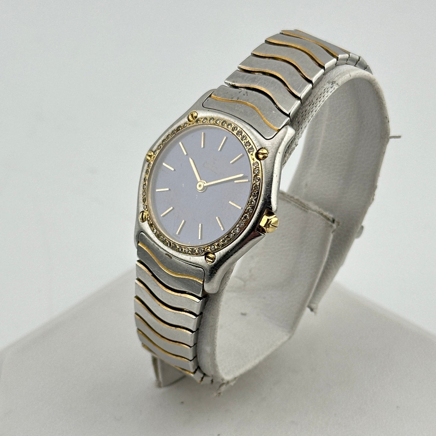 Ebel Classic Wave Sport 18k Gold and Diamond 27mm Ladies Watch