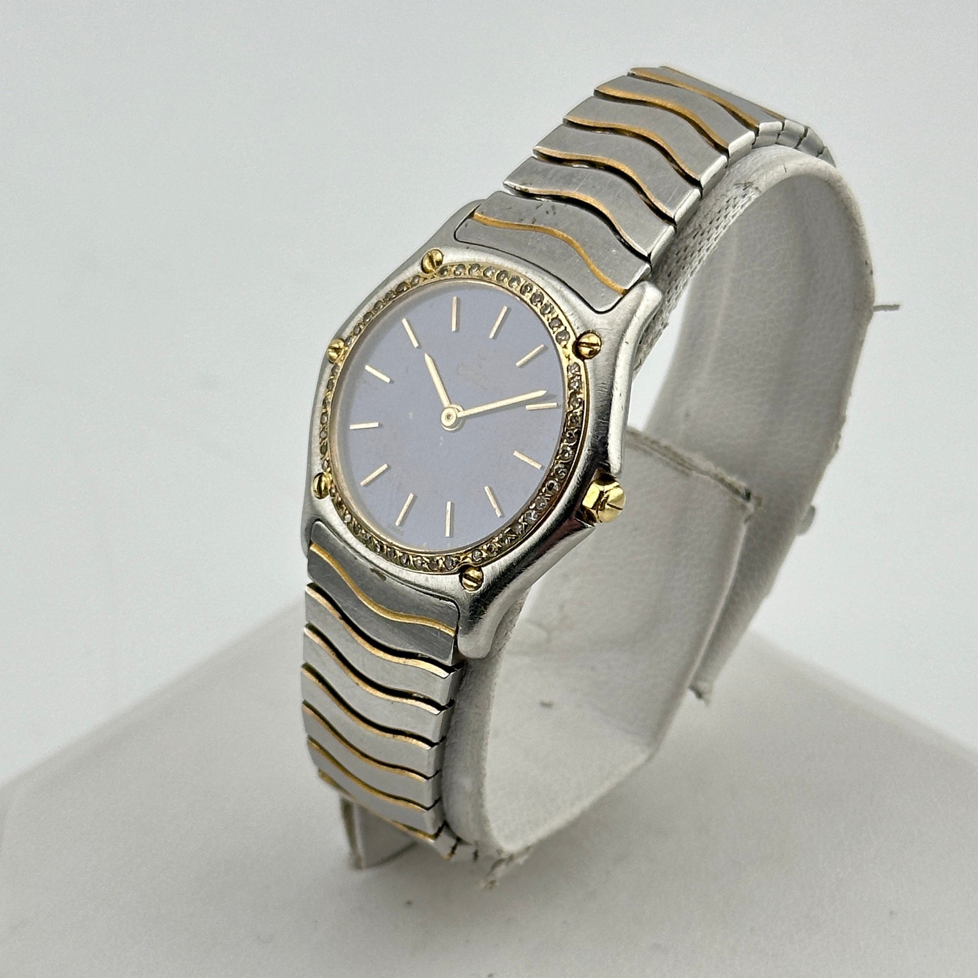 Ebel Classic Wave Sport 18k Gold and Diamond 27mm Ladies Watch