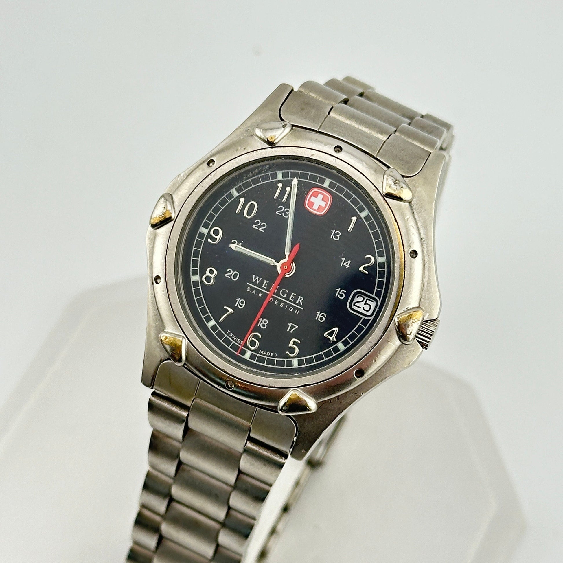 Wenger SAK Design Black Dial Swiss Military Watch