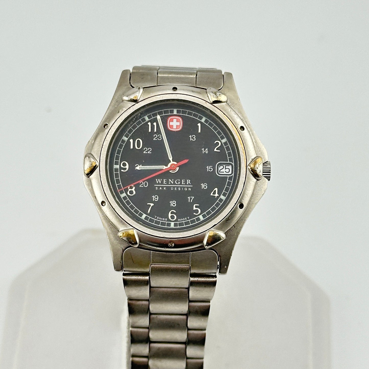 Wenger SAK Design Black Dial Swiss Military Watch