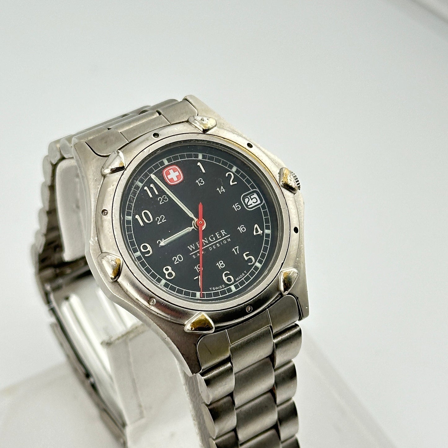 Wenger SAK Design Black Dial Swiss Military Watch