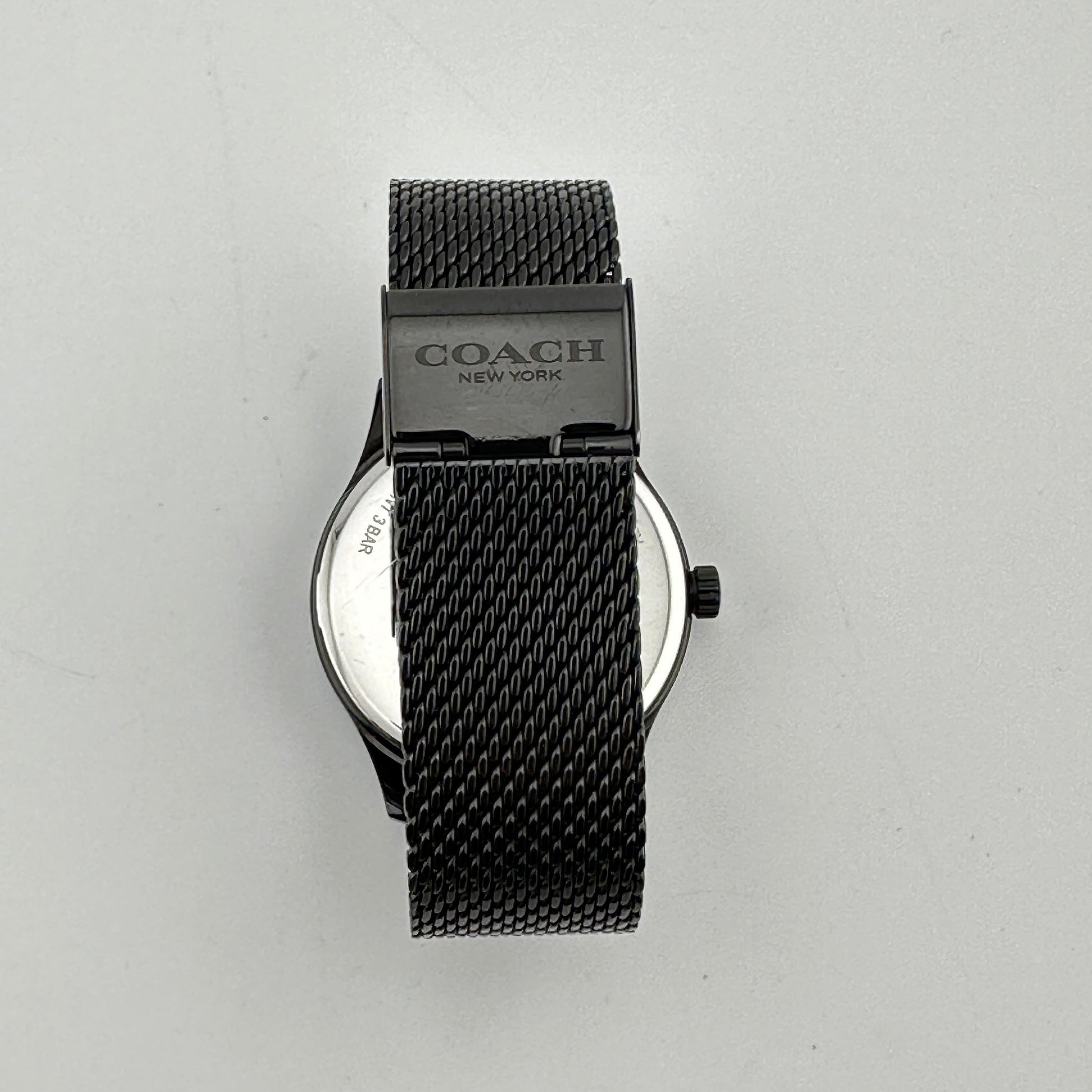 COACH Baxter Swiss Quartz 39mm Black Ionized Mens Watch