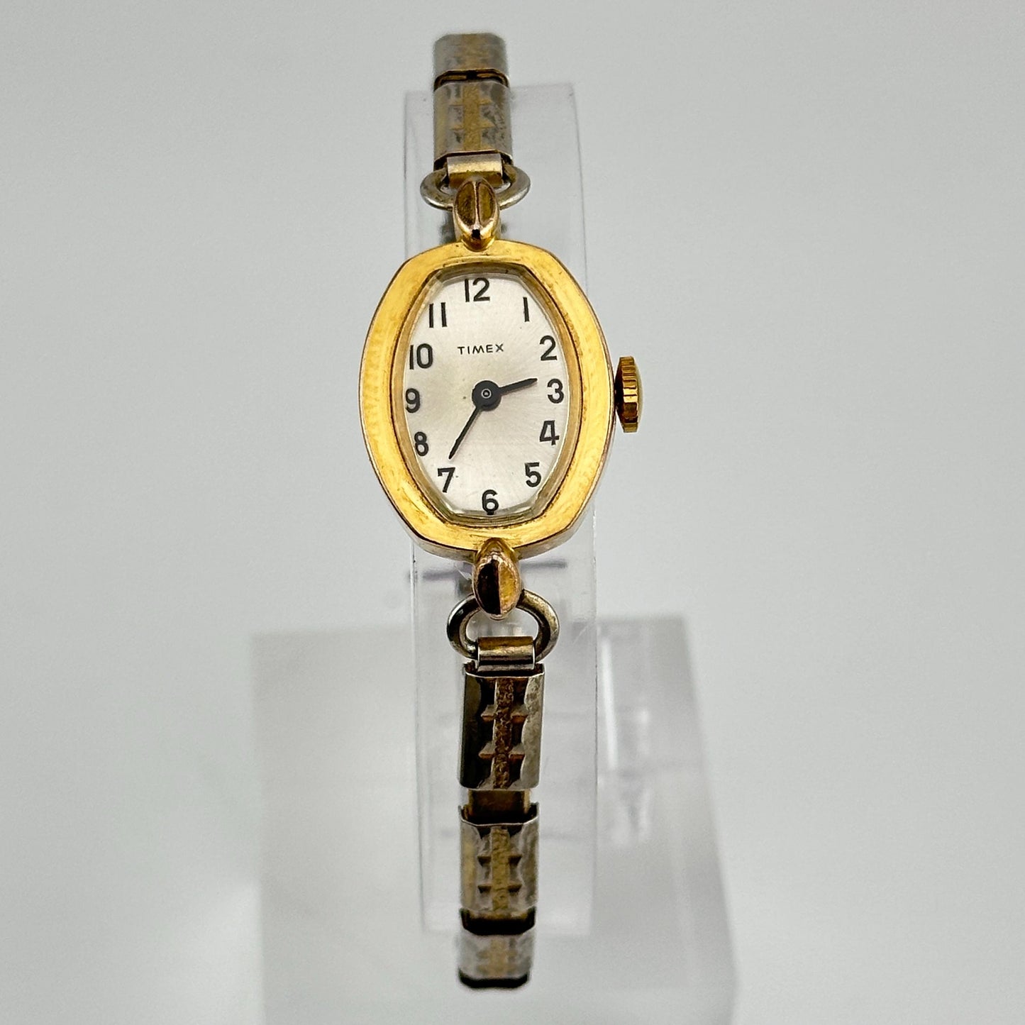 Timex Gold Manual Wind 19mm Ladies Cocktail Wristwatch c.1960s