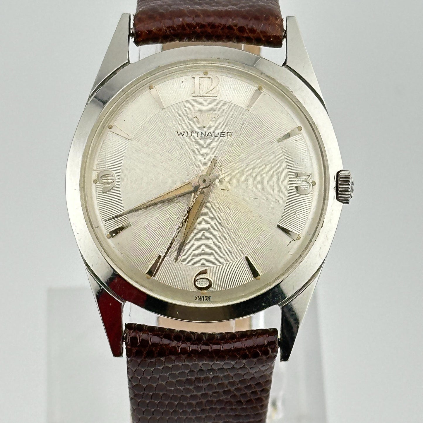 Wittnauer Stainless Steel Swiss 33mm Mens Watch - 17 Jewel Movement
