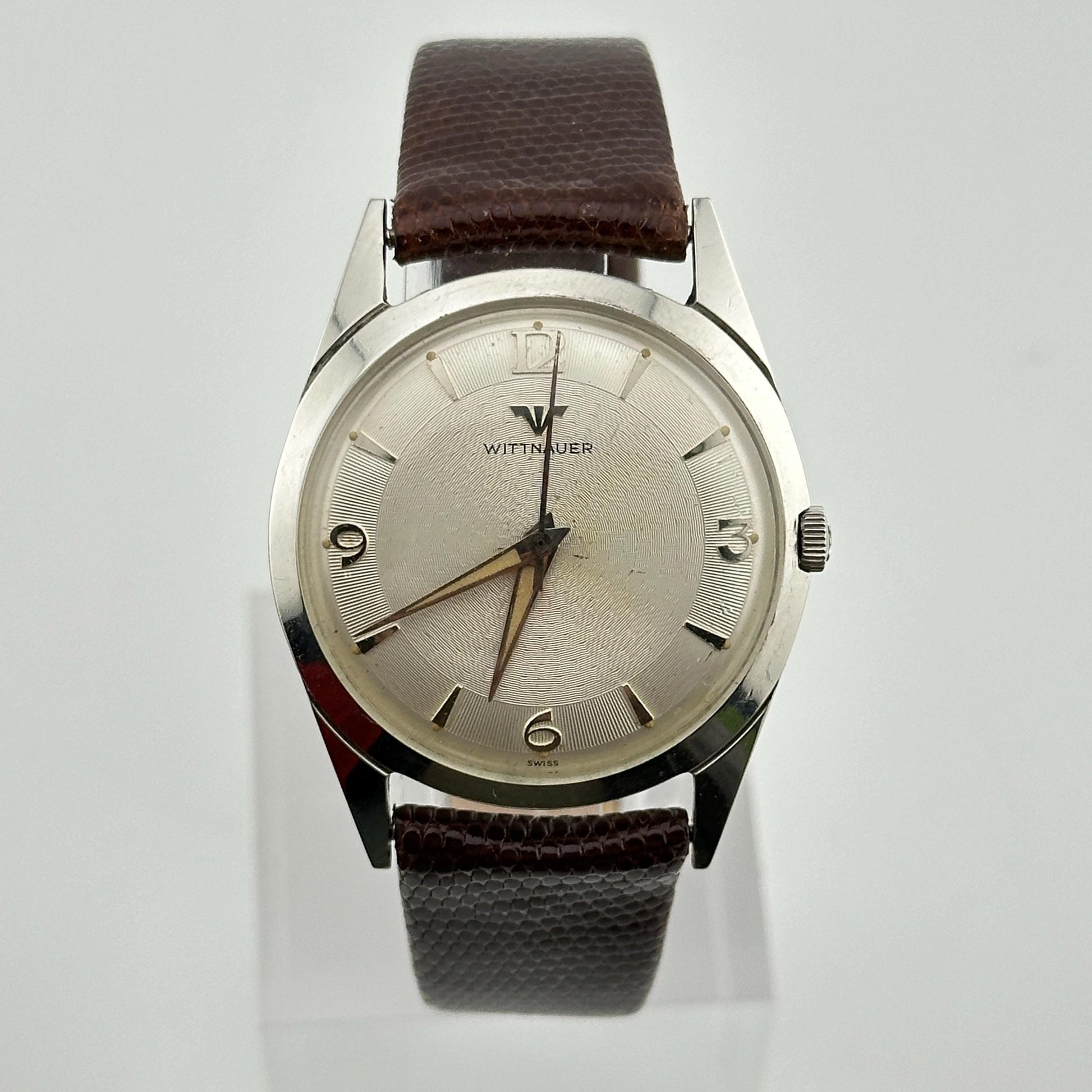 Wittnauer Stainless Steel Swiss 33mm Mens Watch - 17 Jewel Movement
