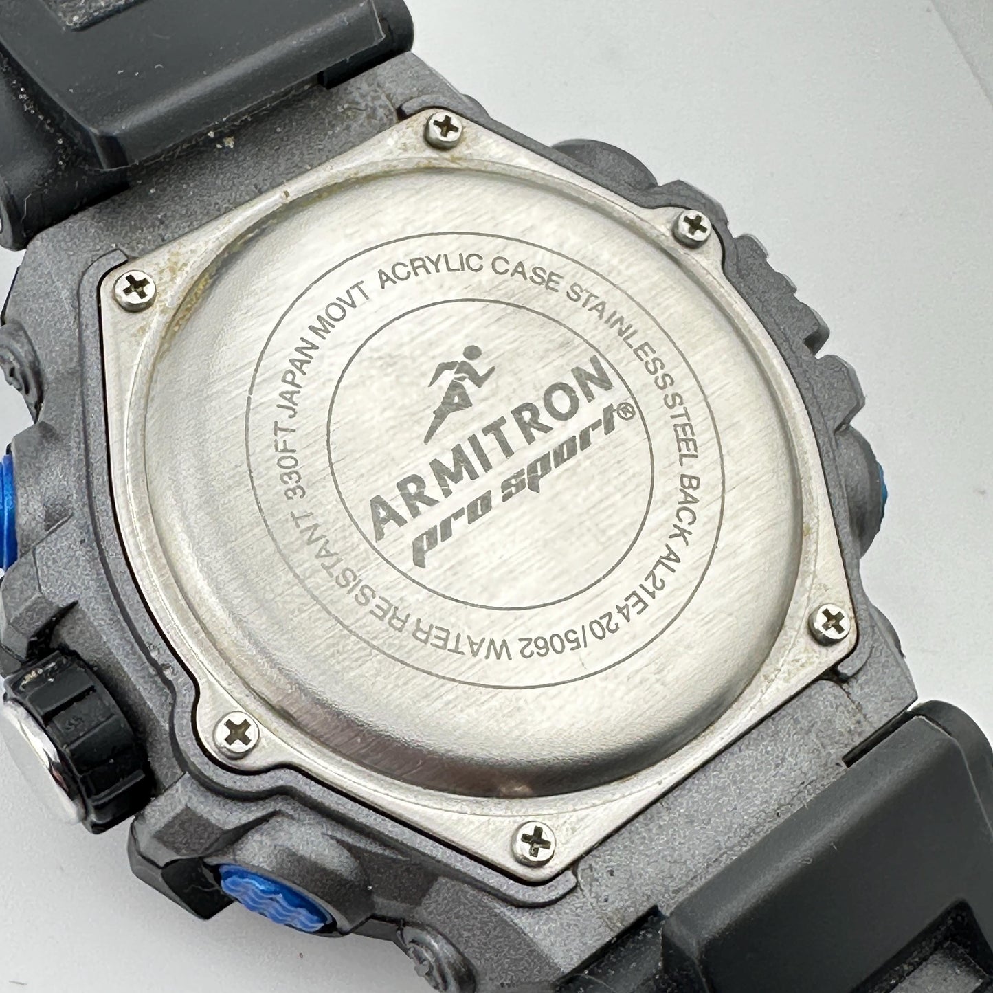 Armitron Pro Sport Dual Time Analog/Digital Chronograph 52mm Mens Watch