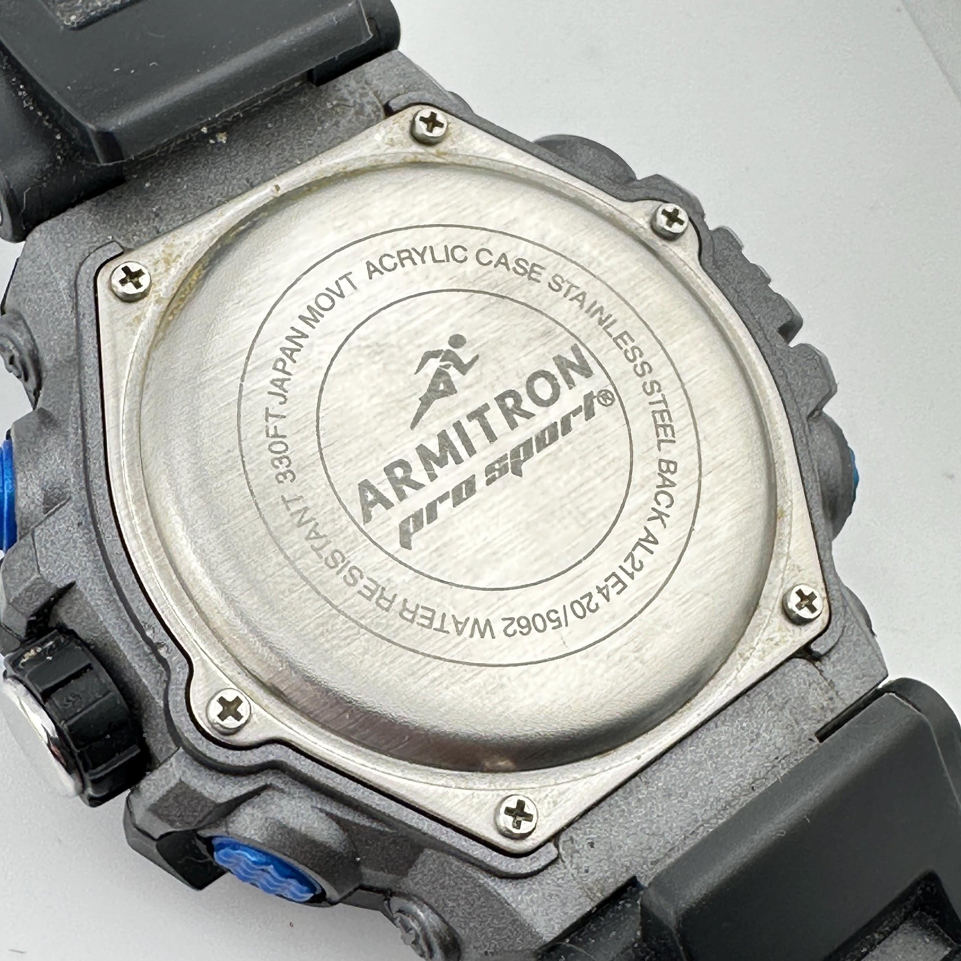 Armitron Pro Sport Dual Time Analog/Digital Chronograph 52mm Mens Watch