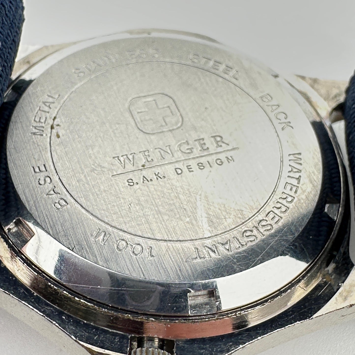 Wenger SAK Design White Dial Swiss Military 37mm Mens Watch