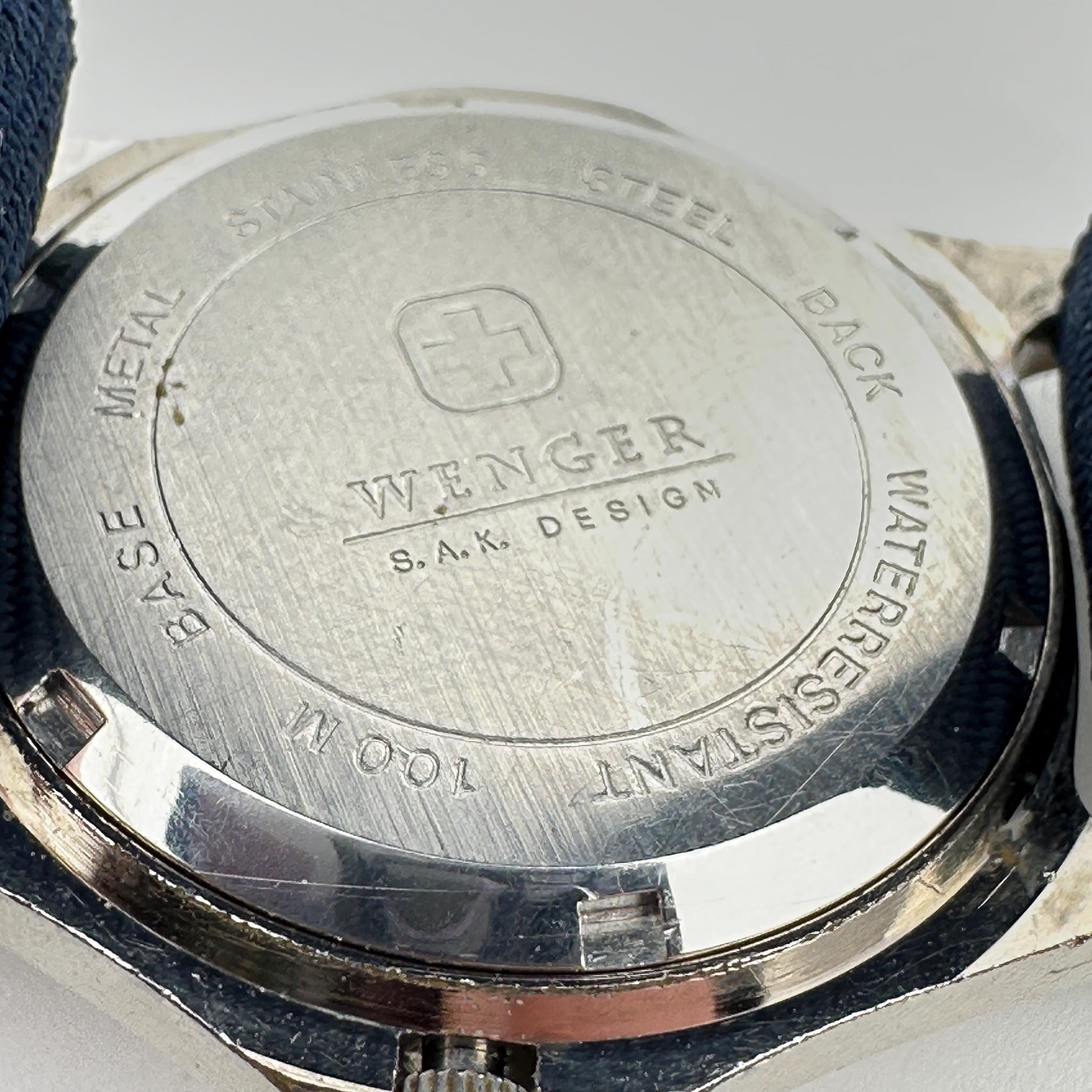 Wenger SAK Design White Dial Swiss Military 37mm Mens Watch