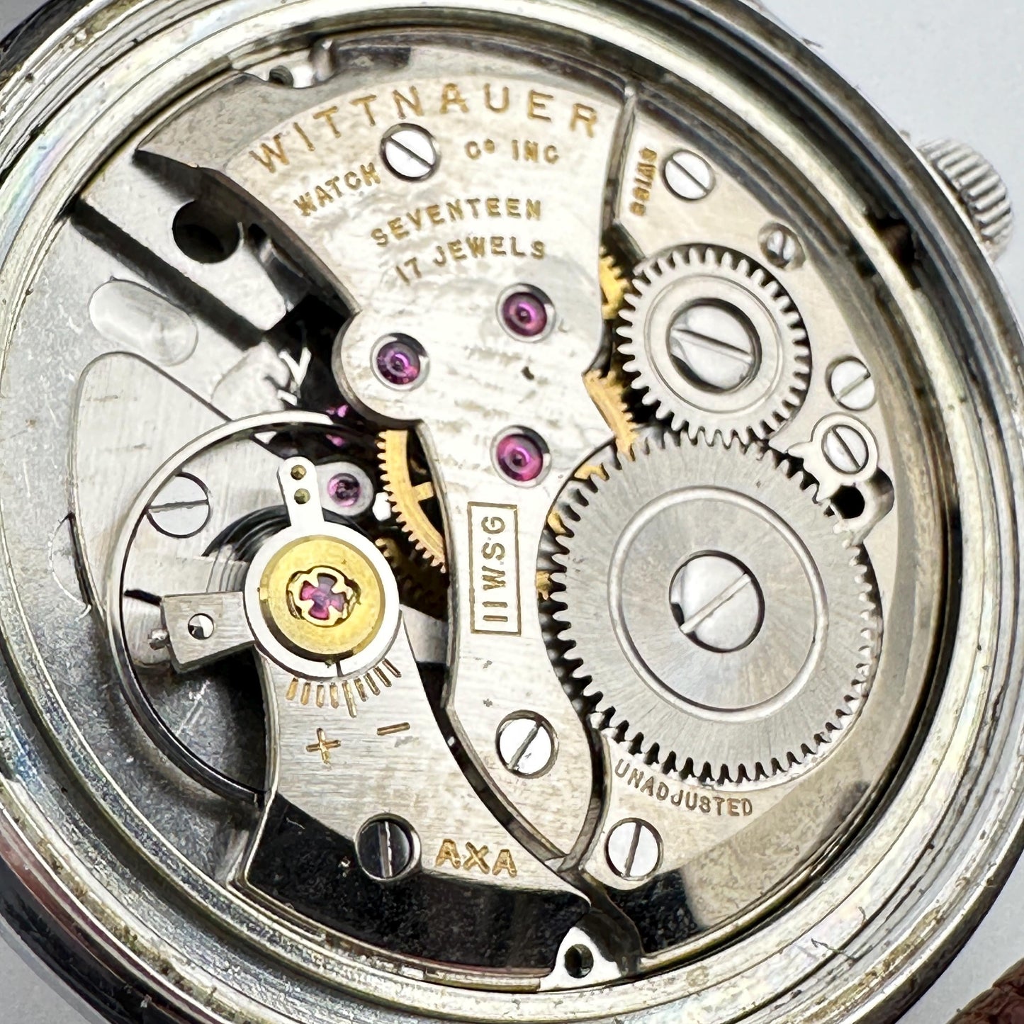 Wittnauer Stainless Steel Swiss 33mm Mens Watch - 17 Jewel Movement