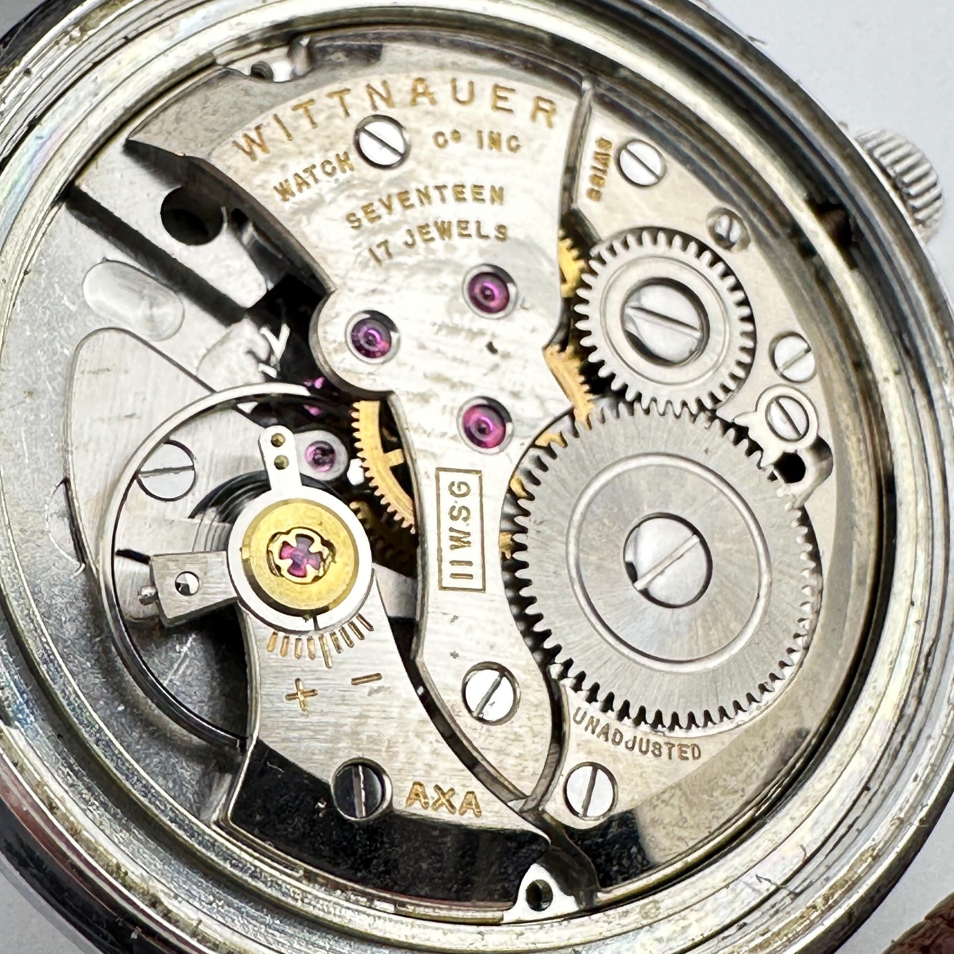 Wittnauer Stainless Steel Swiss 33mm Mens Watch - 17 Jewel Movement
