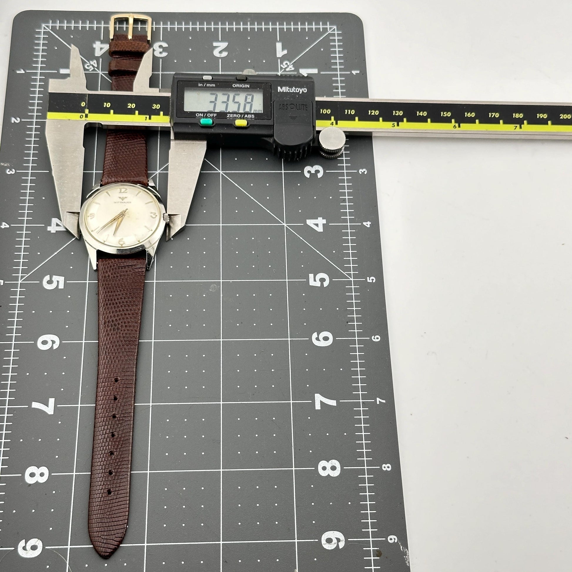 Wittnauer Stainless Steel Swiss 33mm Mens Watch - 17 Jewel Movement