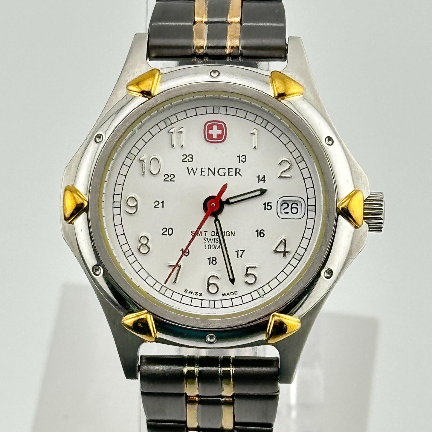 Wenger SMT Design White Dial Swiss Military 31mm Ladies Watch