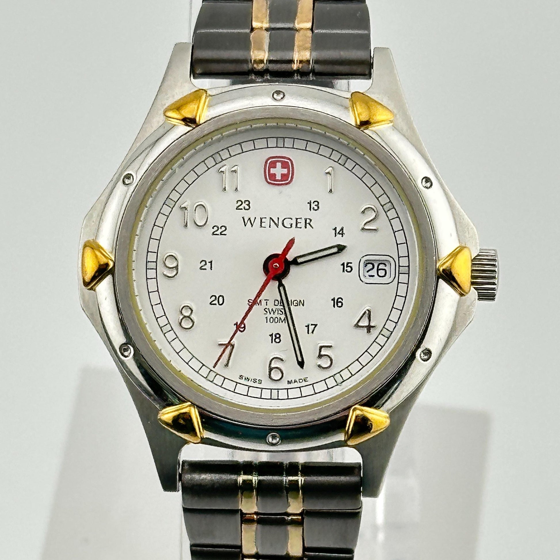 Wenger SMT Design White Dial Swiss Military 31mm Ladies Watch