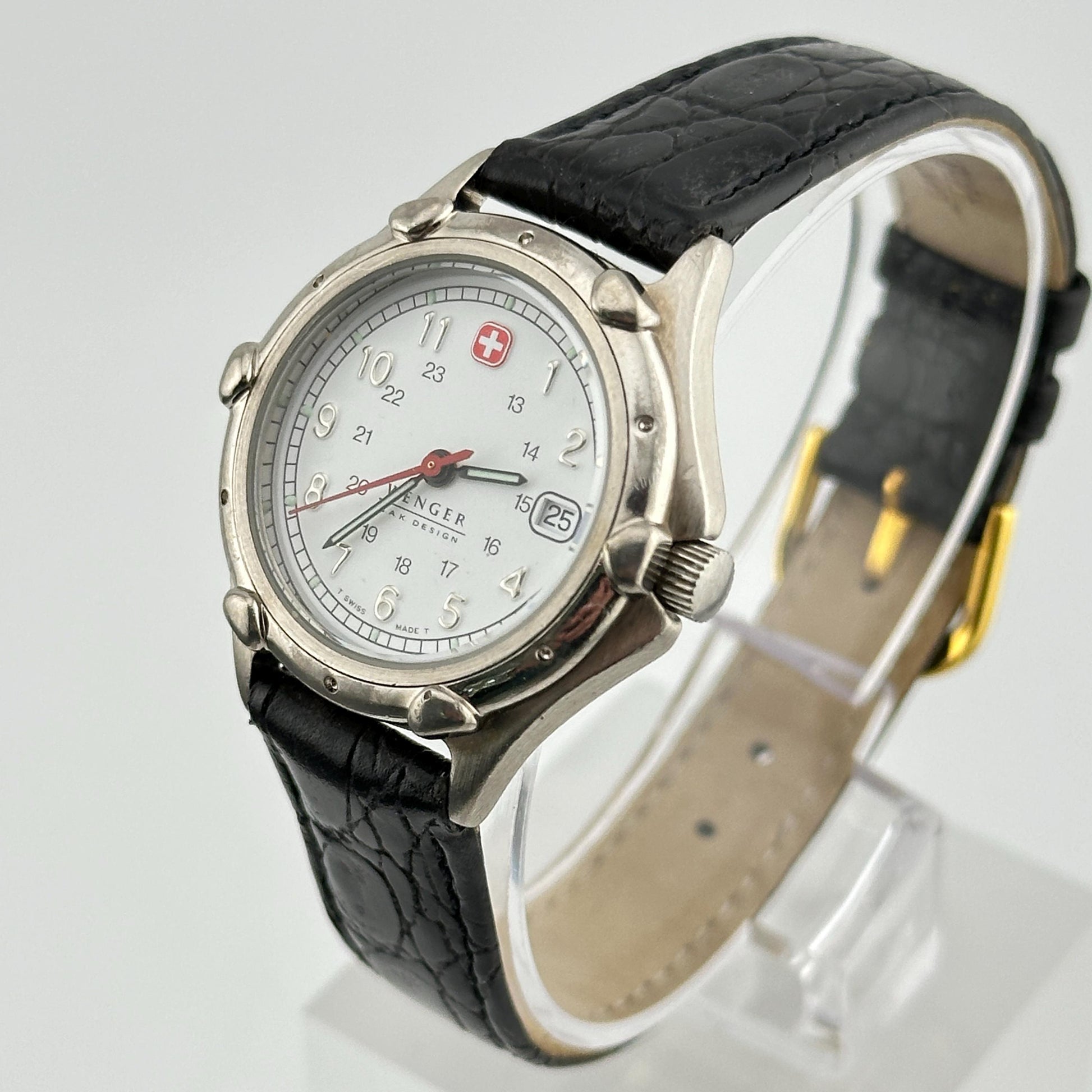 Wenger SAK Design White Dial Swiss Military 31mm Ladies Watch