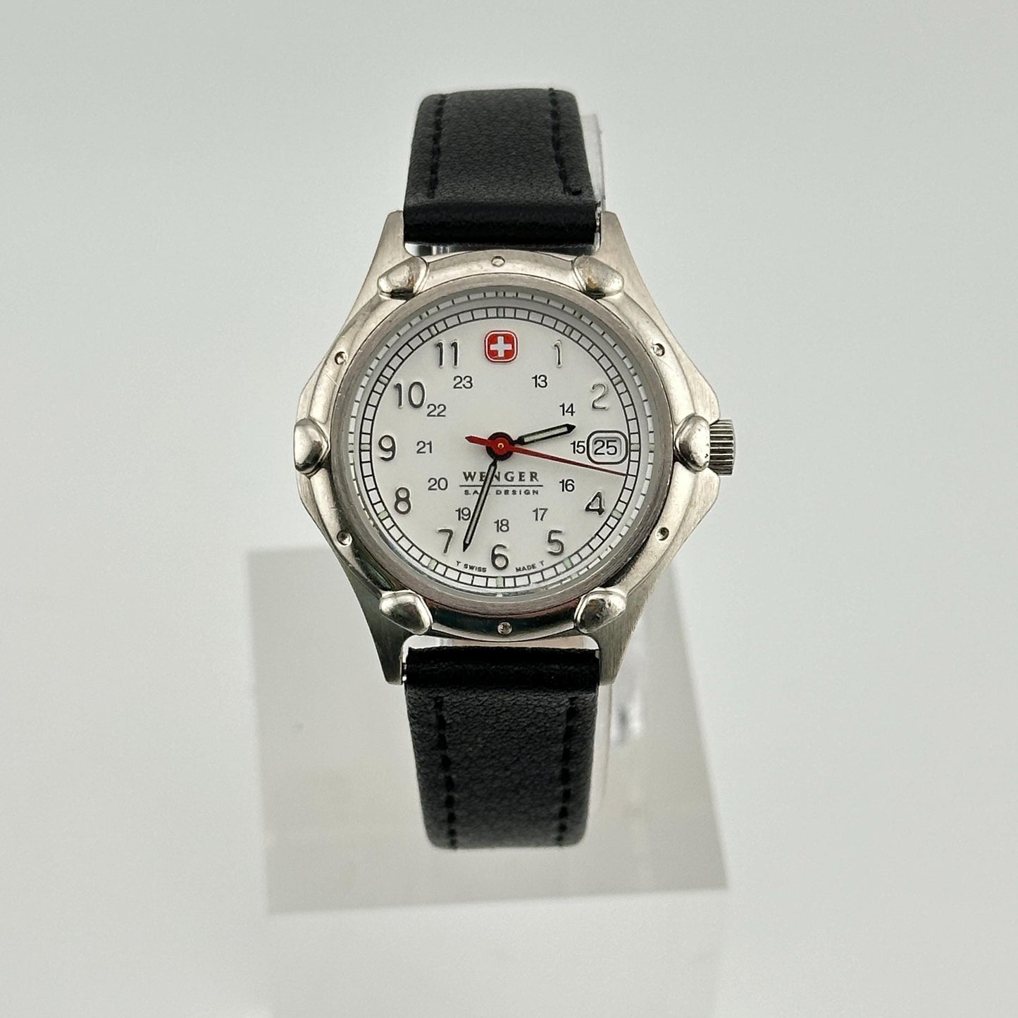 Wenger SAK Design White Dial Swiss Military 31mm Ladies Watch