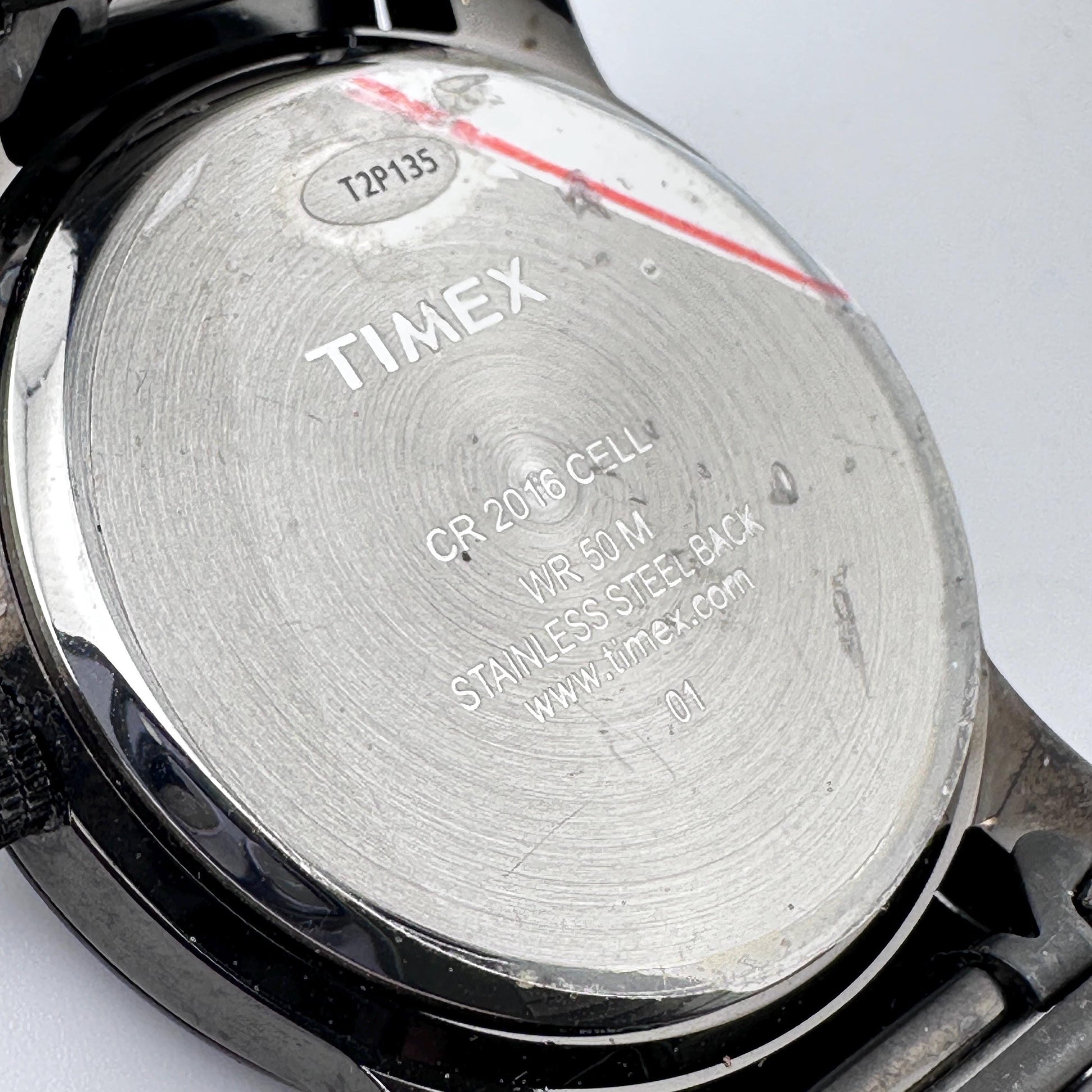 Timex Indiglo 39mm Mens Date Black Stainless Steel Wristwatch