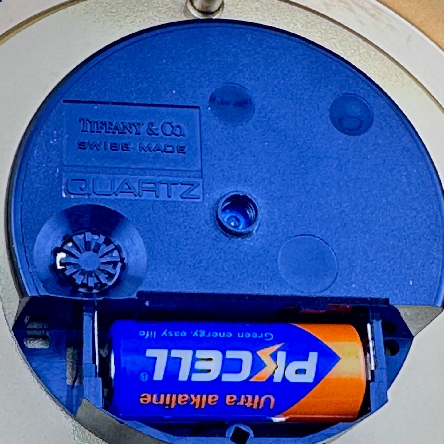 Tiffany & Co Swiss Made Atlas Desk Clock with Date