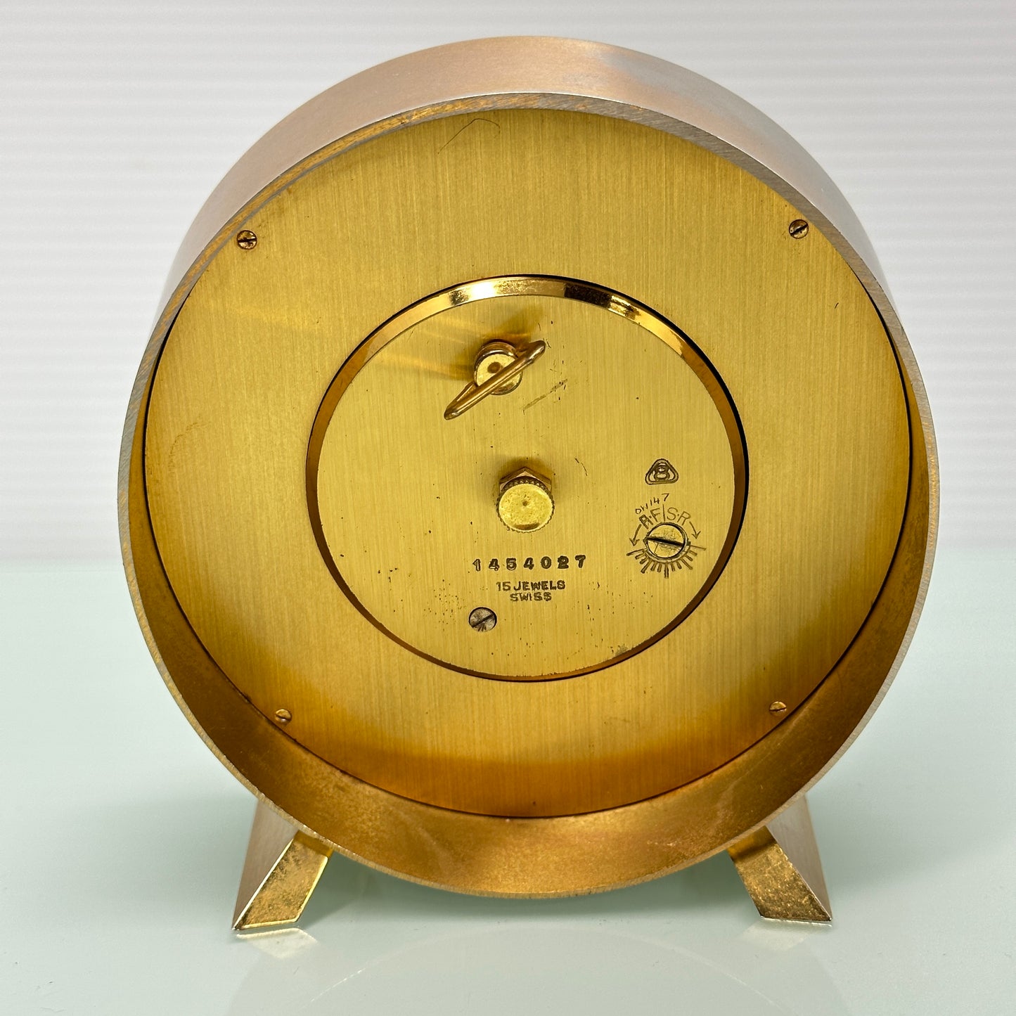 Imhof World Time Desk Clock Imhof, Swiss c.1955