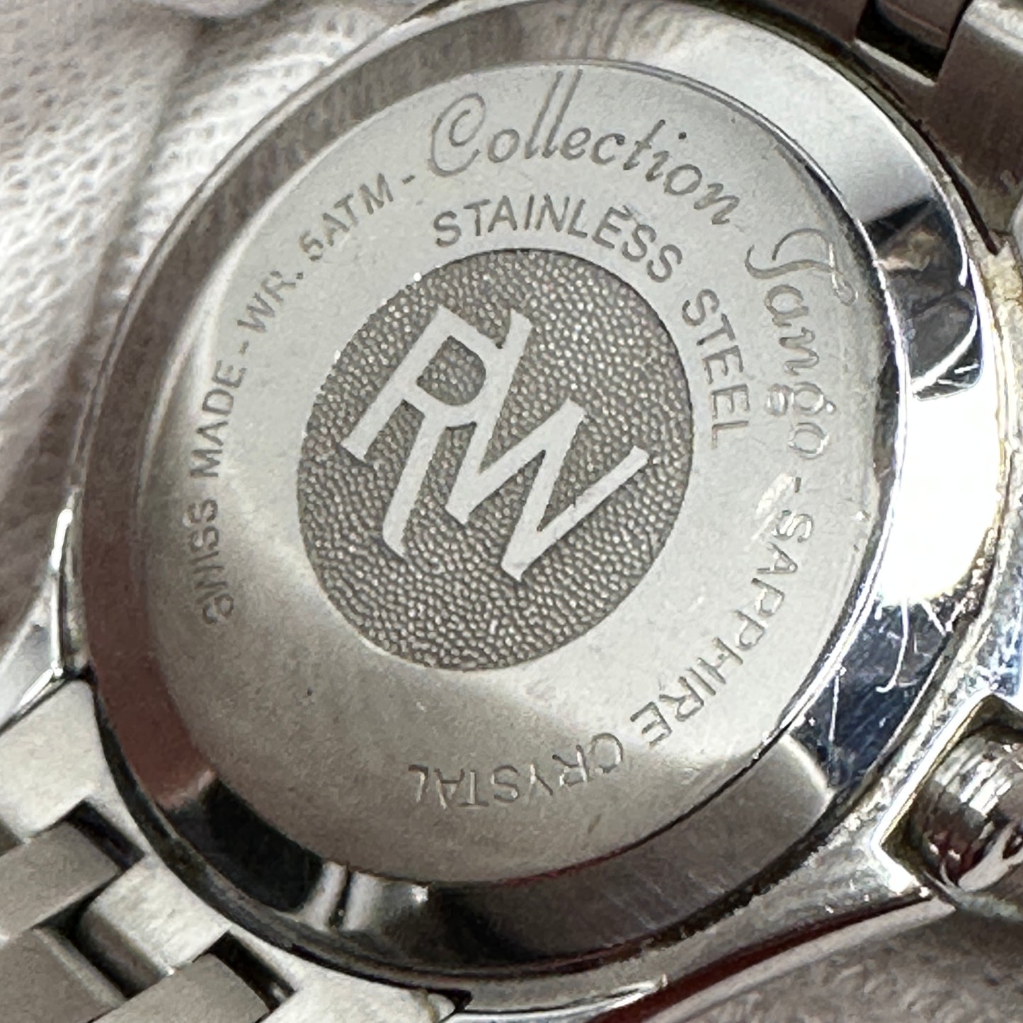 Raymond Weil Silver Tango White Mother Of Pearl Stainless Steel Diamond 5390 Women’s Wrist Watch