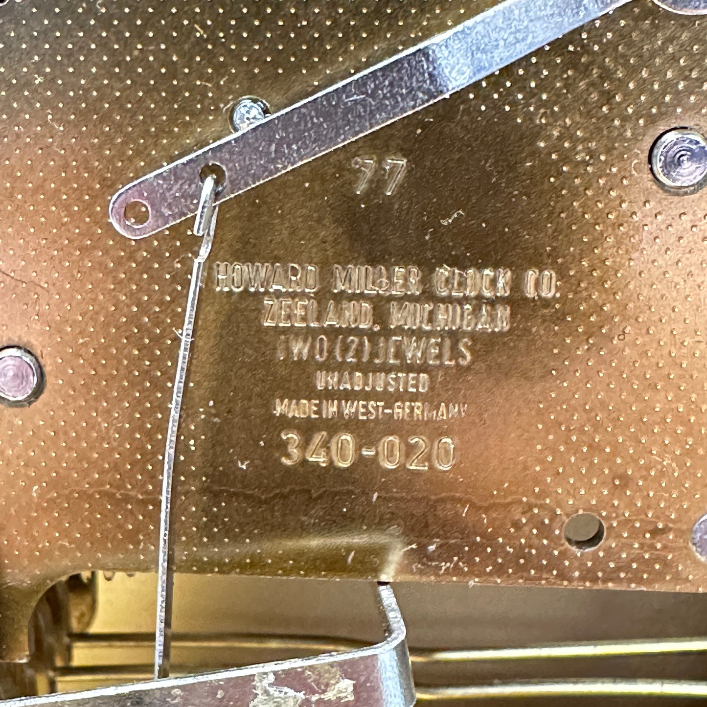 Howard Miller Full 4/4 Westminster Chiming Mantle Carriage Clock