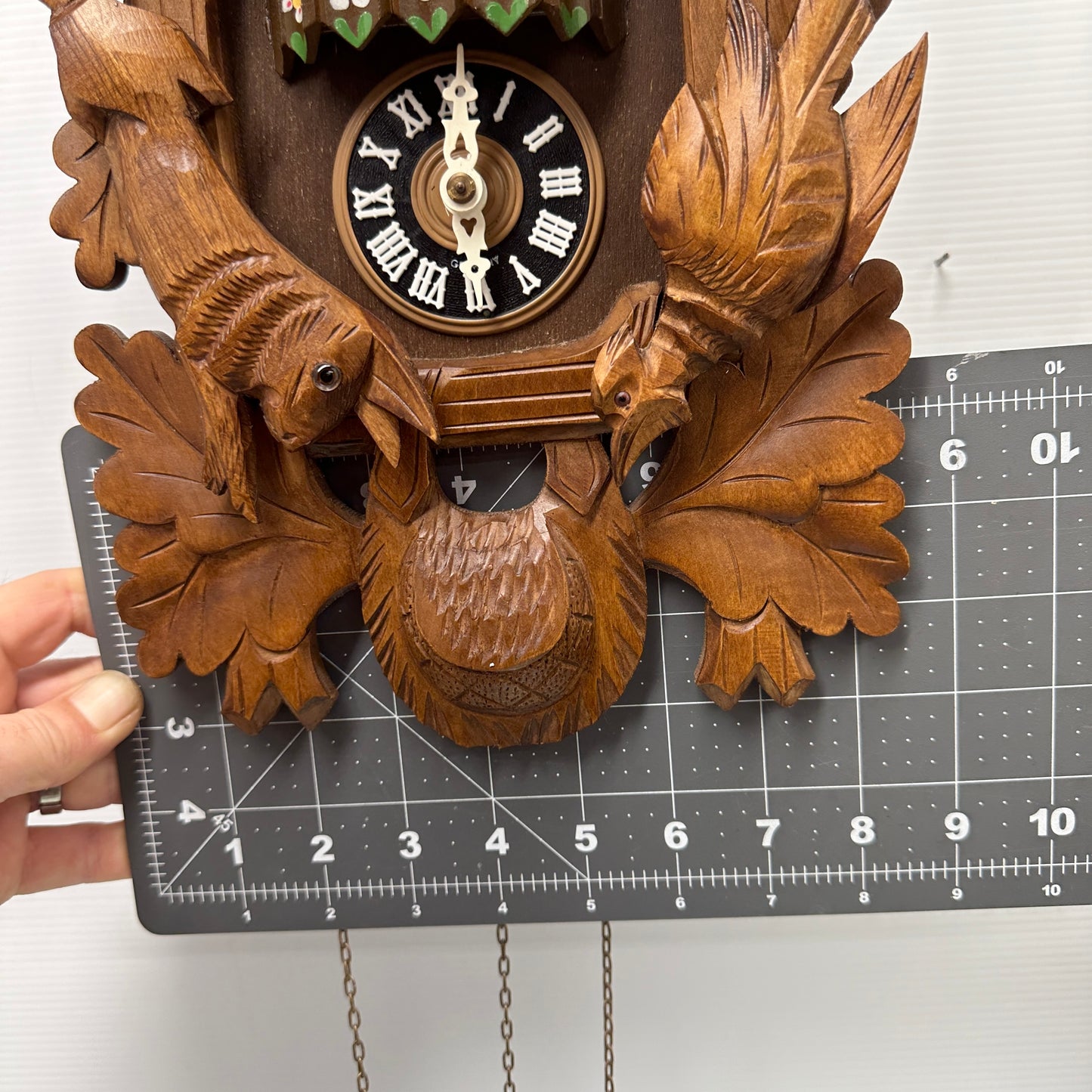 Albert Schwab Karlshrue - Musical Dancing Cuckoo Clock Hunting Themed