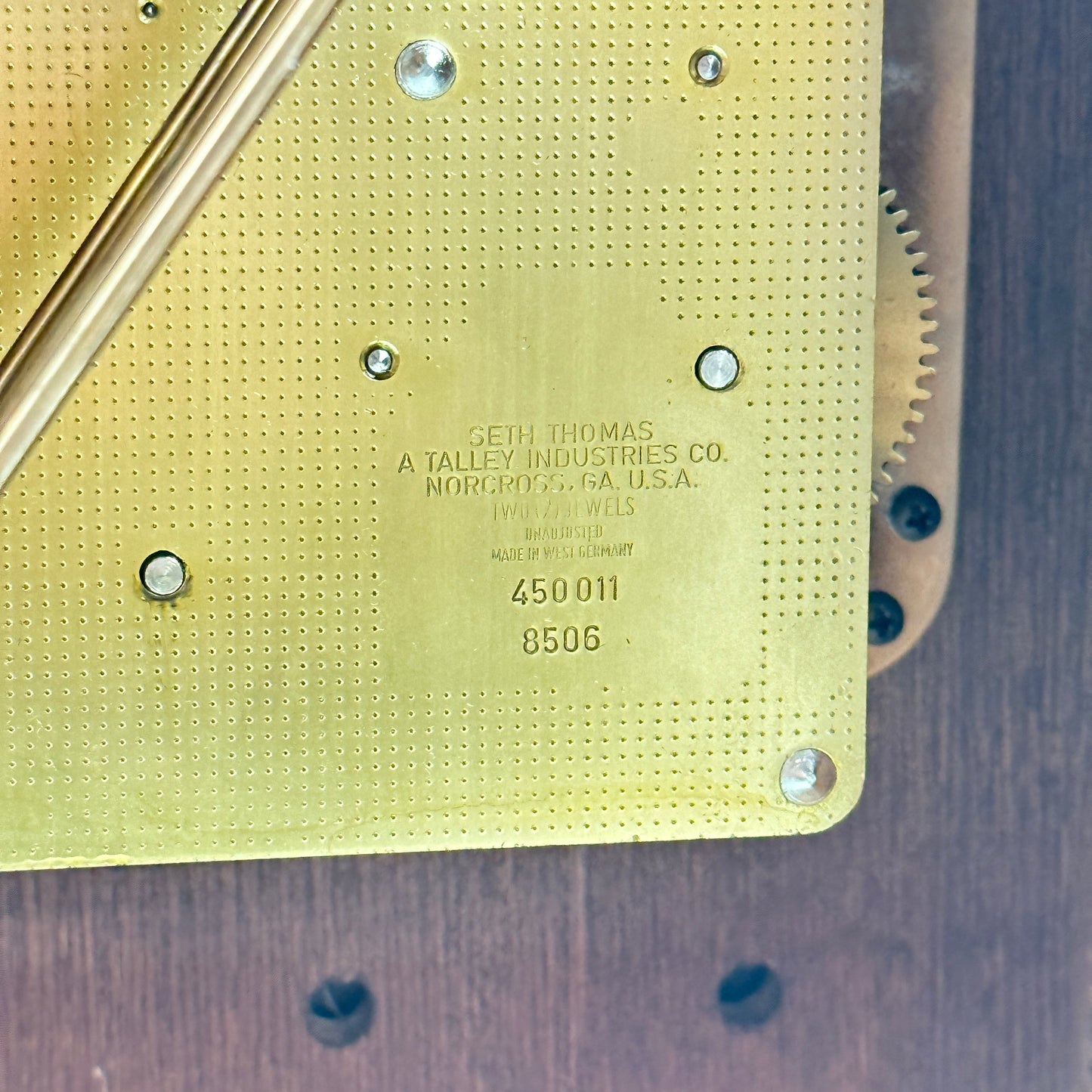 Seth Thomas 2 Jewel Mantle Clock With Westminster Chime