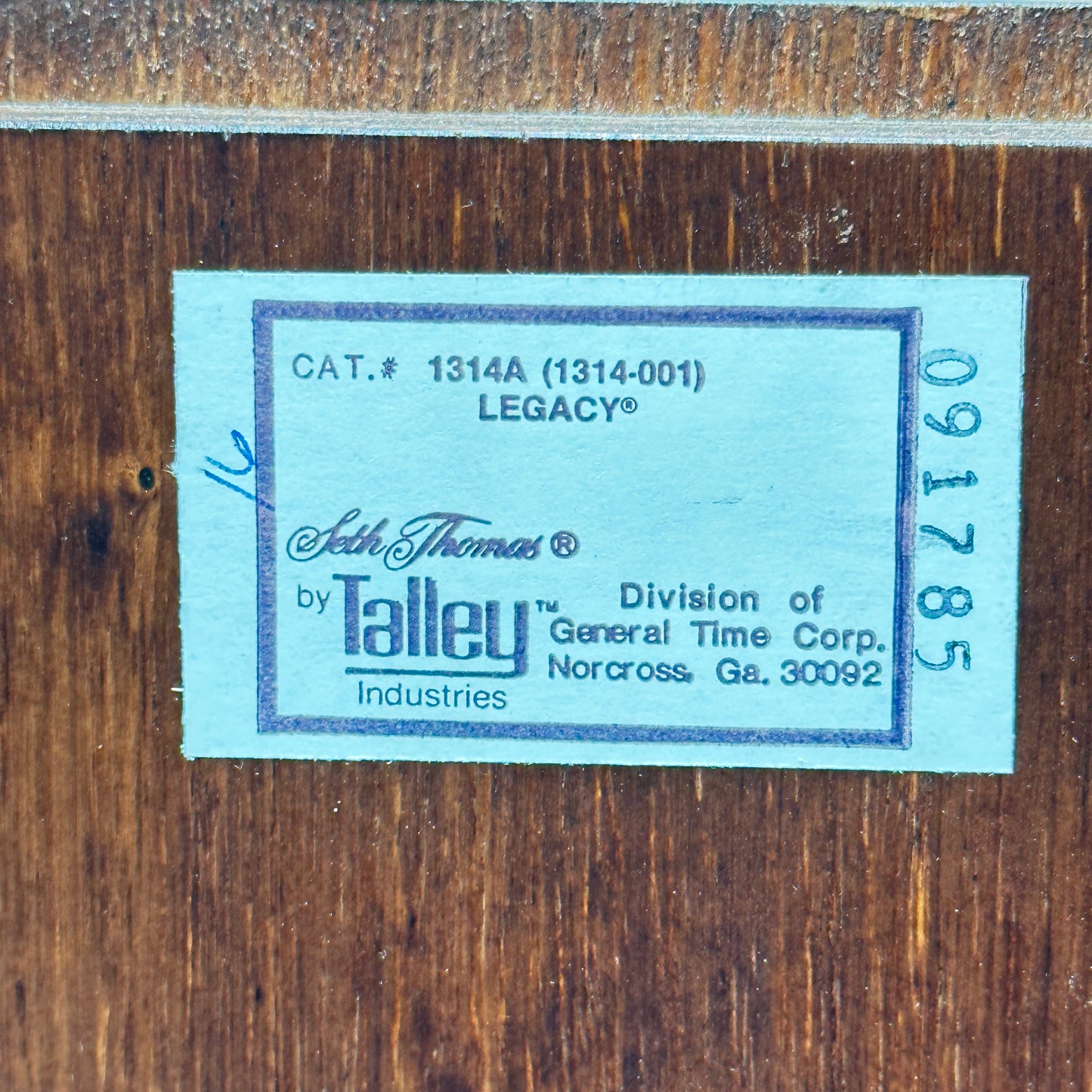 Seth Thomas 2 Jewel Mantle Clock With Westminster Chime