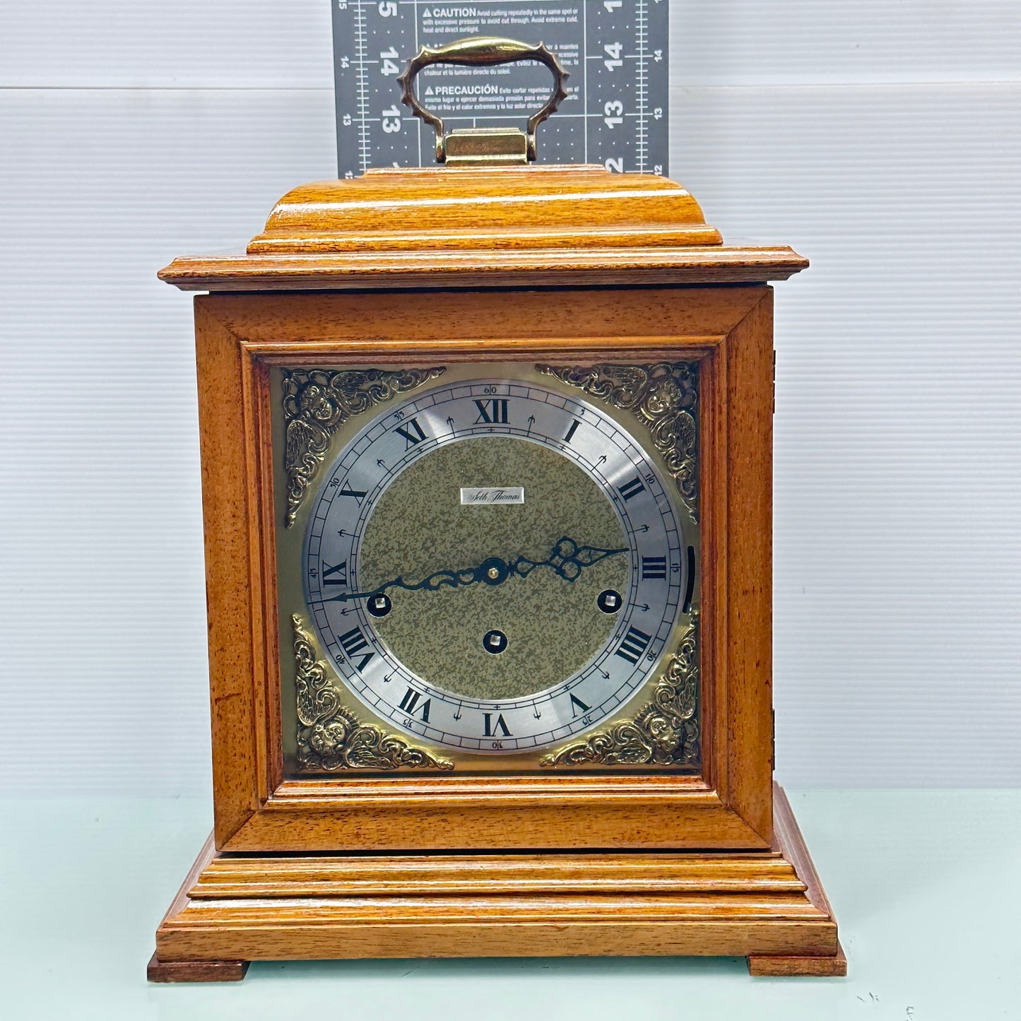 Seth Thomas 2 Jewel Mantle Clock With Westminster Chime