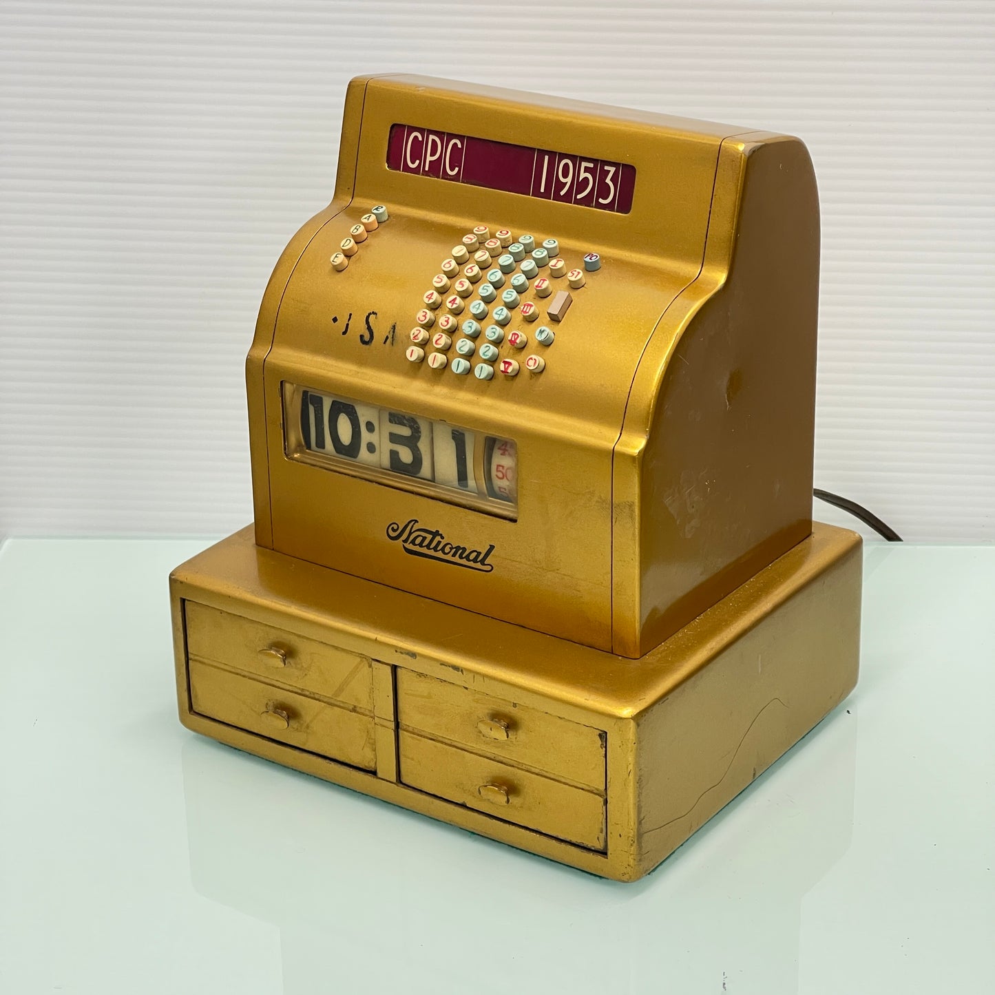 1953 National Cash Register Company Clock