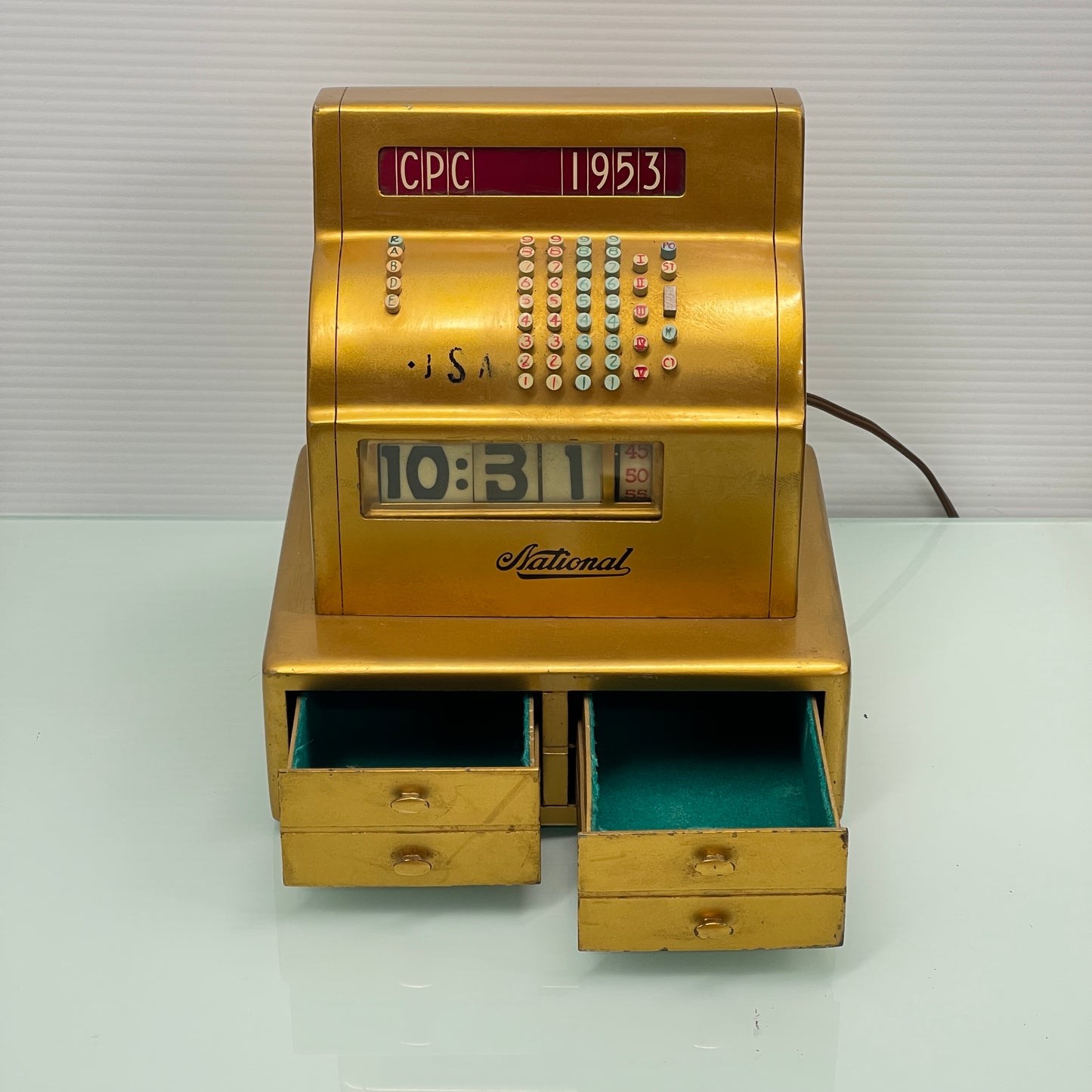 1953 National Cash Register Company Clock