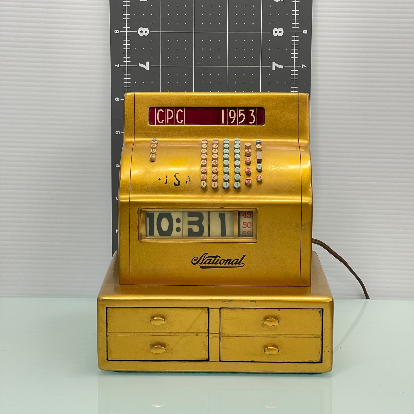 1953 National Cash Register Company Clock