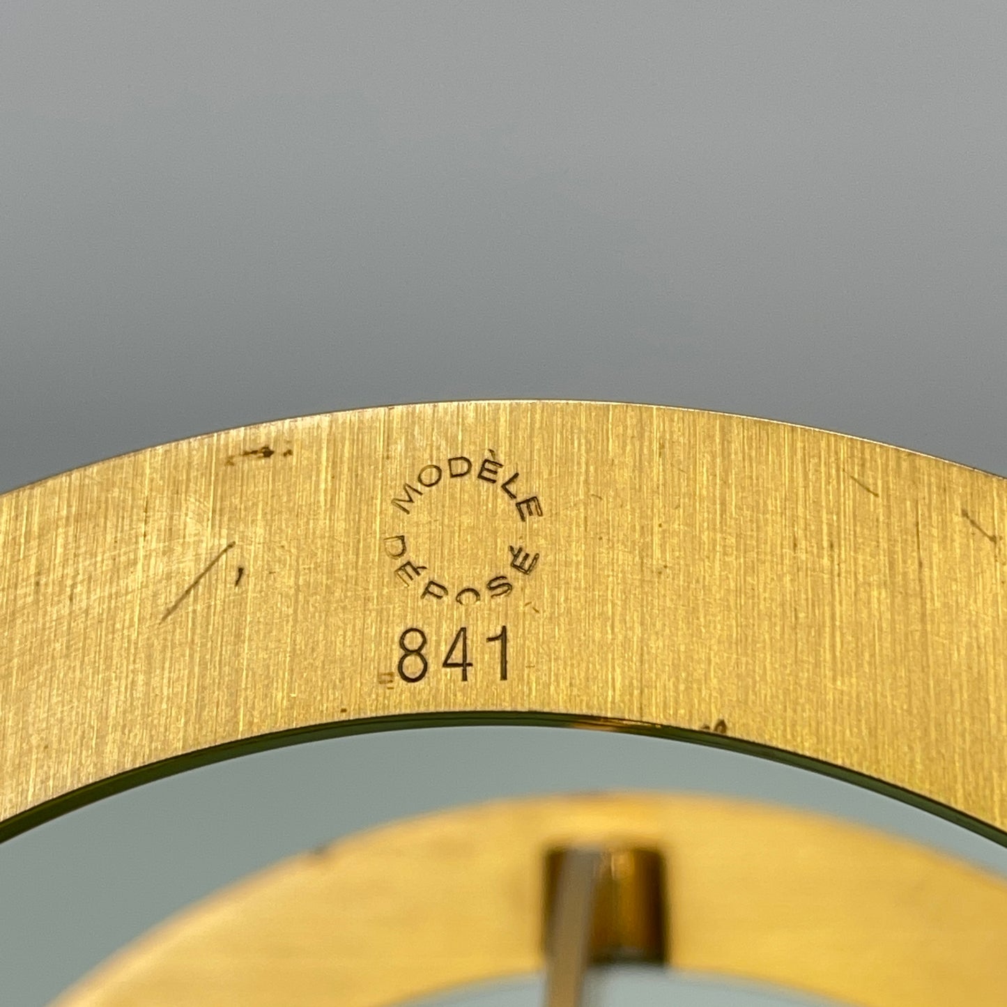 Rare Angelus Gilt Globe Clock and Weather Station c.1950