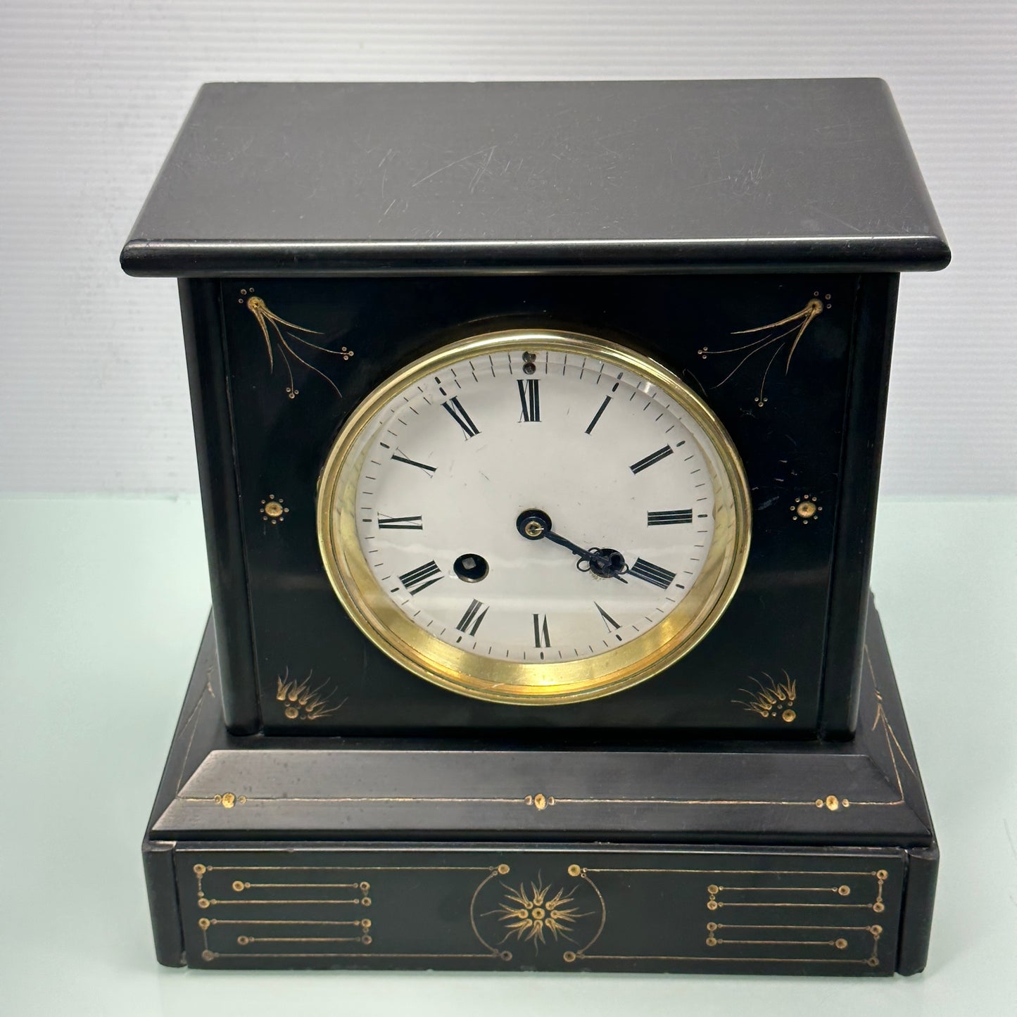 Antique Brocot and Delettrez Style Japy Freres Med d’Honneur Slate Mantel Clock c.1860