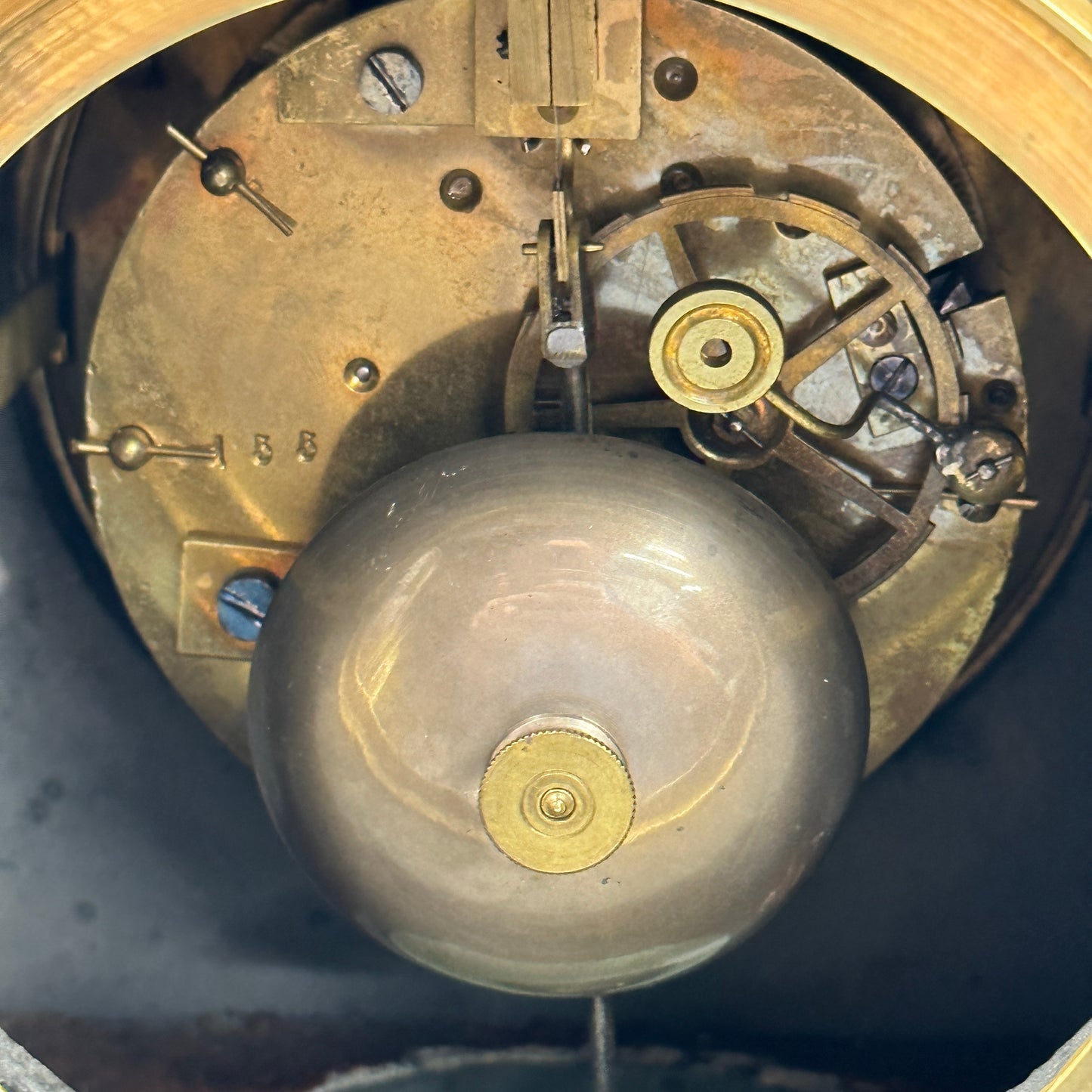 Antique Brocot and Delettrez Style Japy Freres Med d’Honneur Slate Mantel Clock c.1860