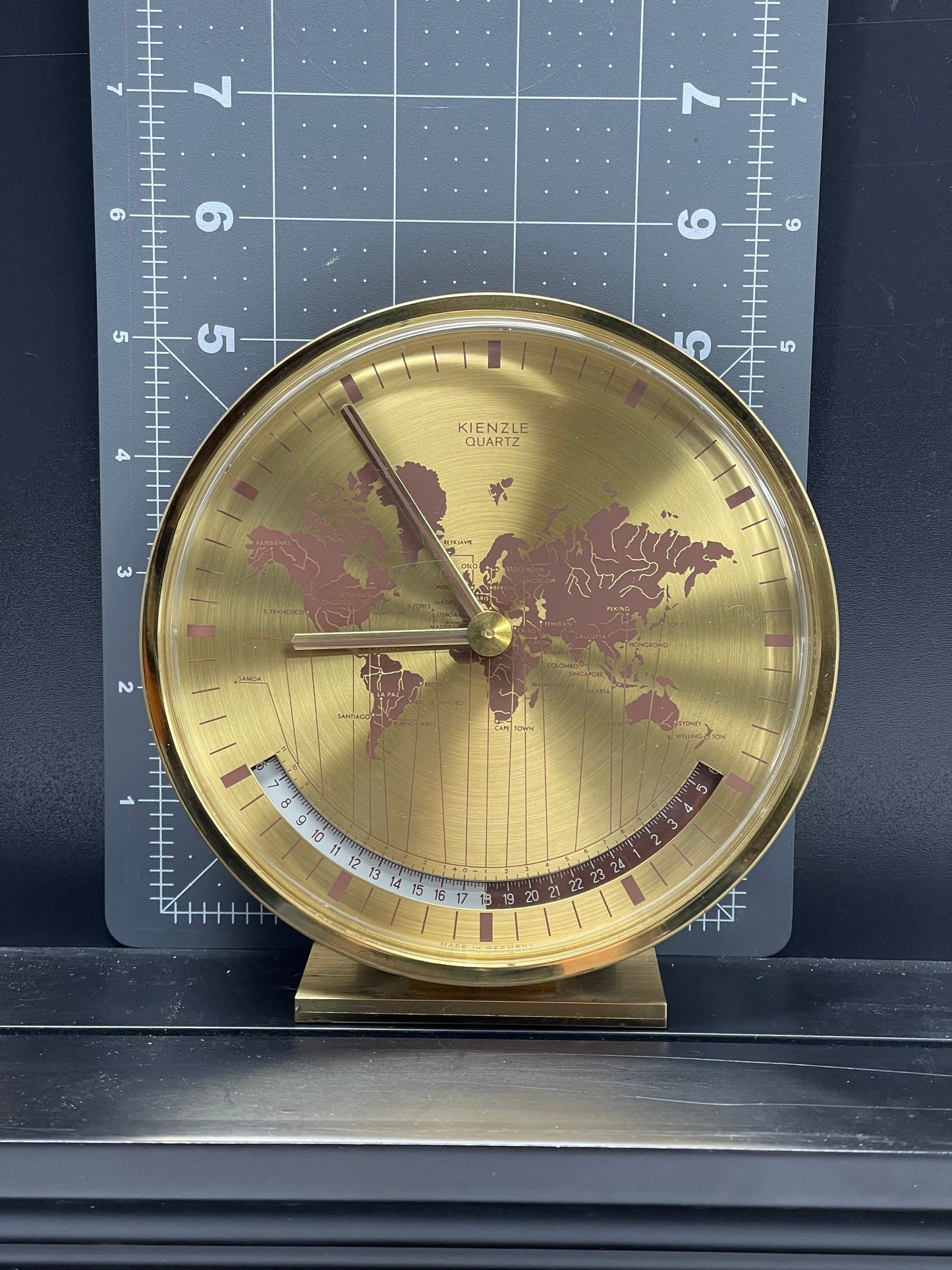 MCM Kienzle World Clock Gold Plated