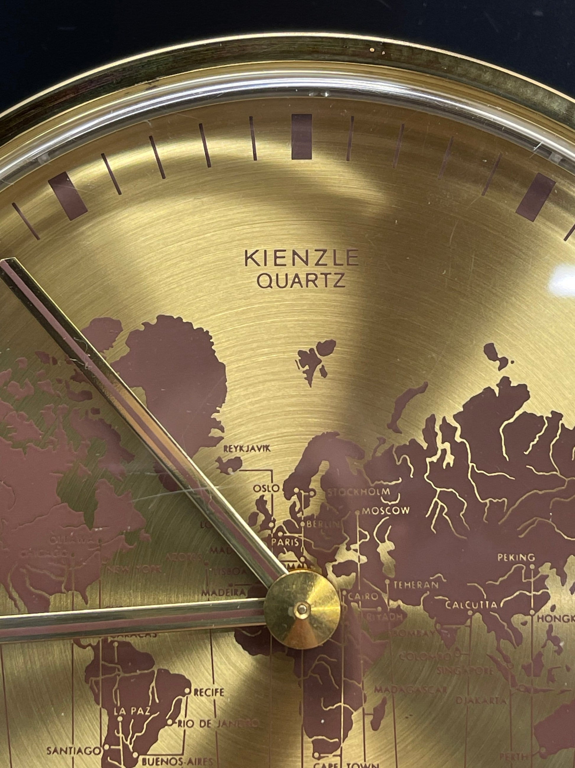 MCM Kienzle World Clock Gold Plated