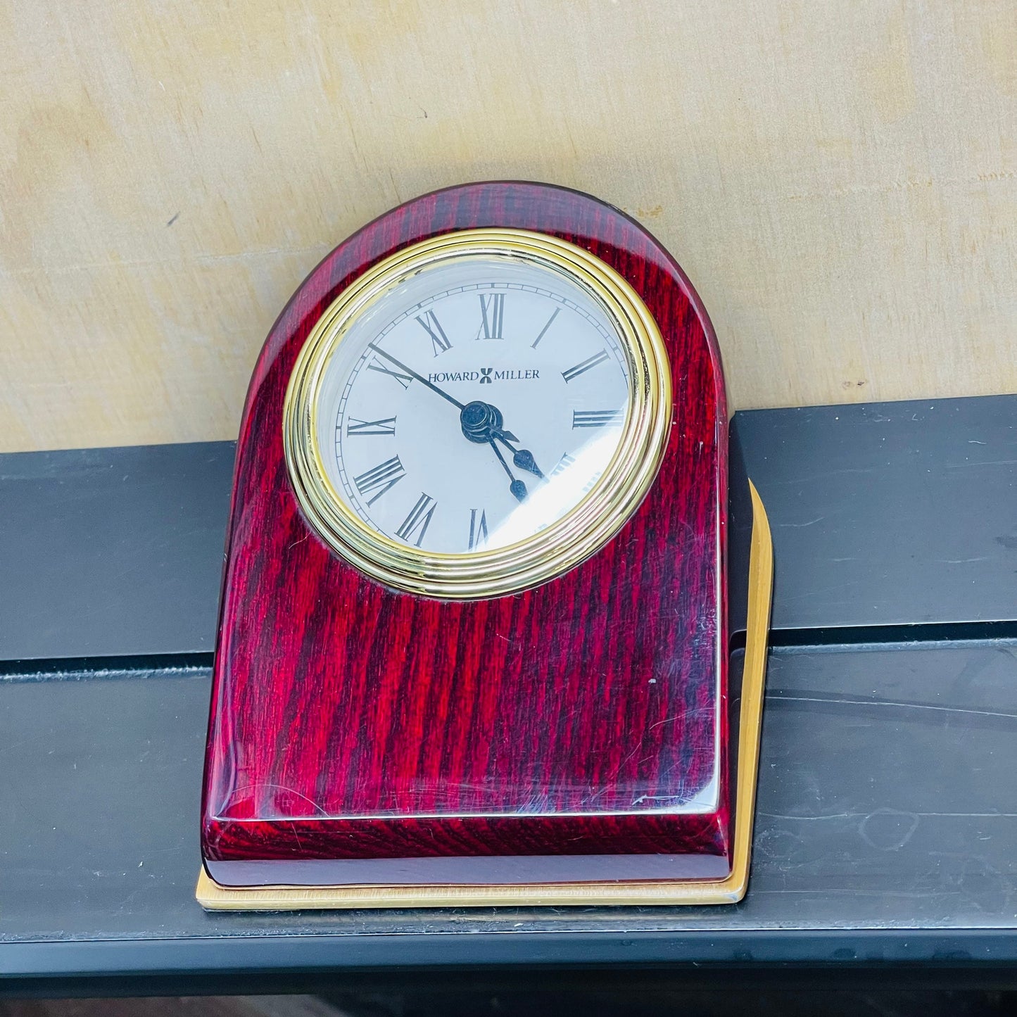 Howard Miller Rosewood Desk Clock