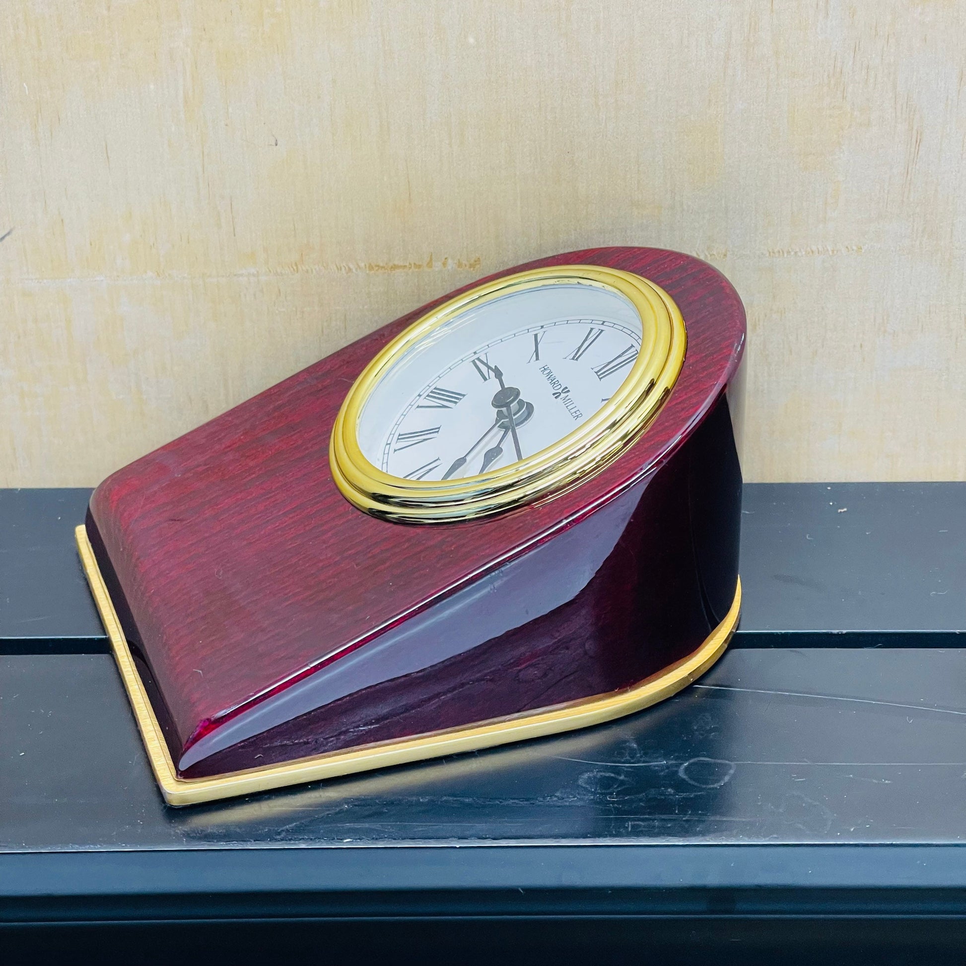 Howard Miller Rosewood Desk Clock