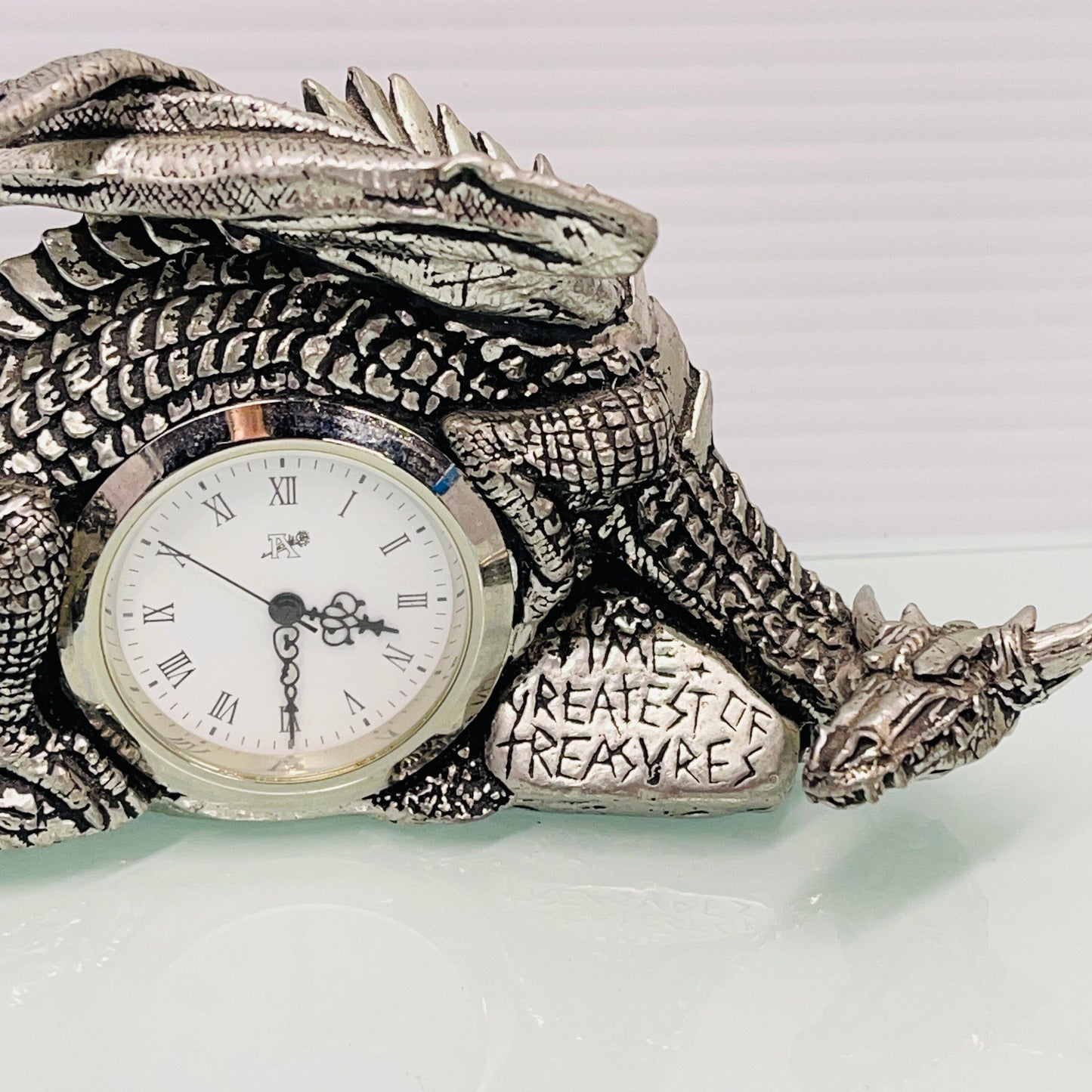 Alchemy Carta Dragonlore Solid Pewter Dragon Clock