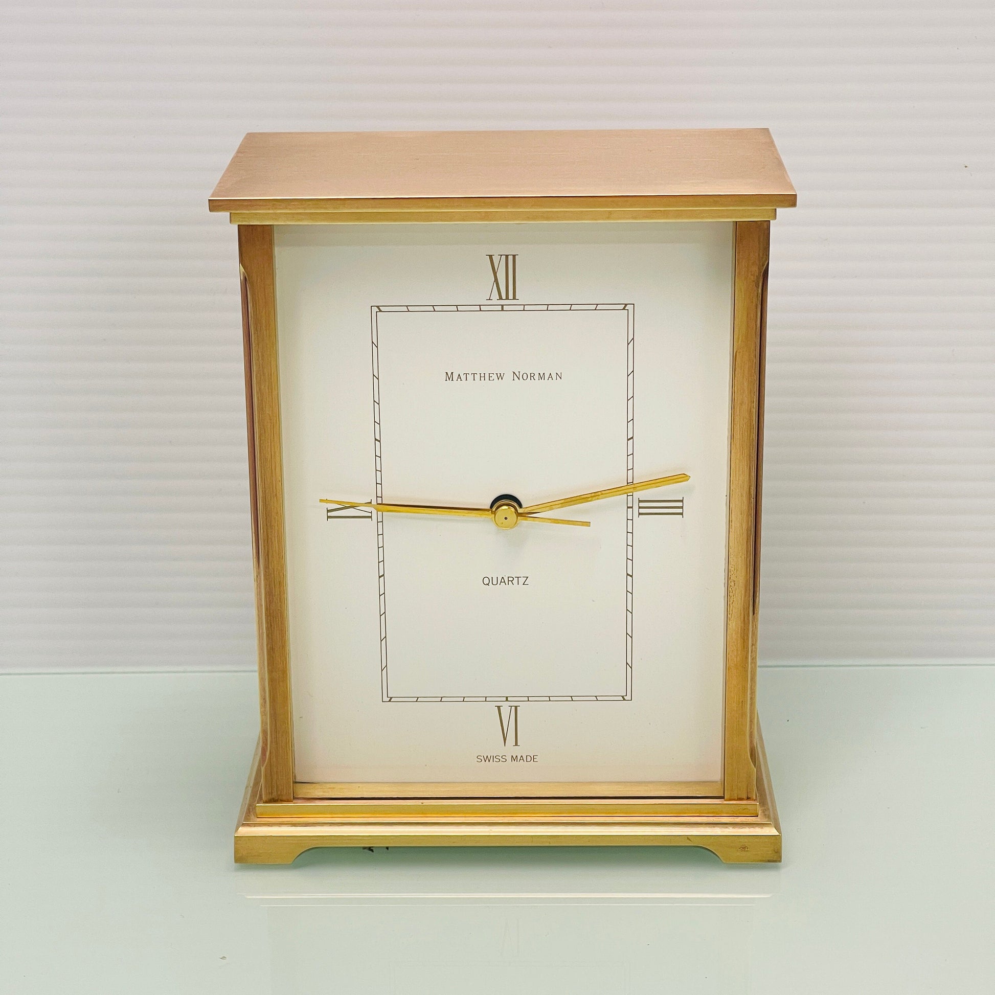 Modern Matthew Norman Swiss Carriage Clock