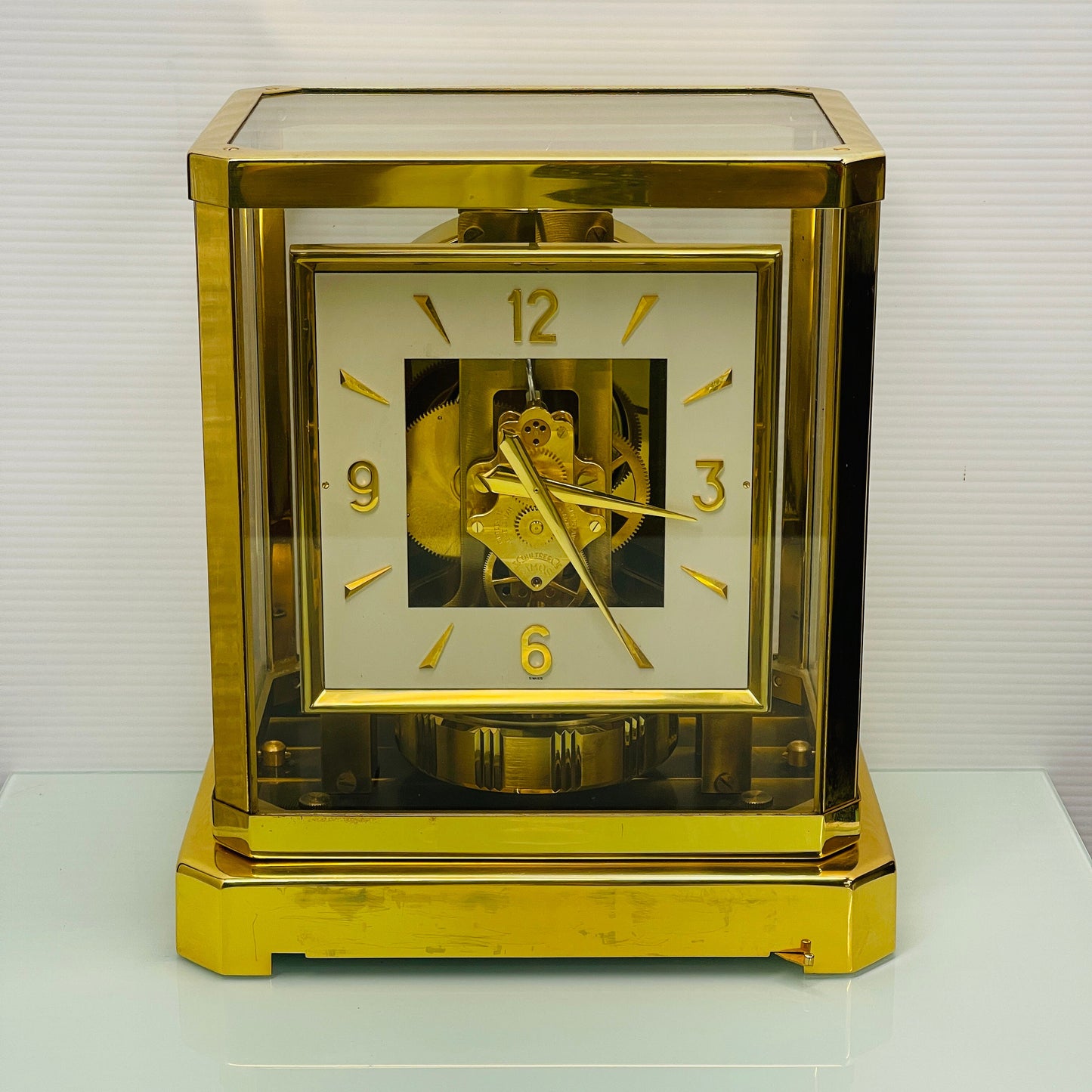 Jaeger-LeCoultre Atmos Square Face Mantel Clock Caliber 528-6 #157235