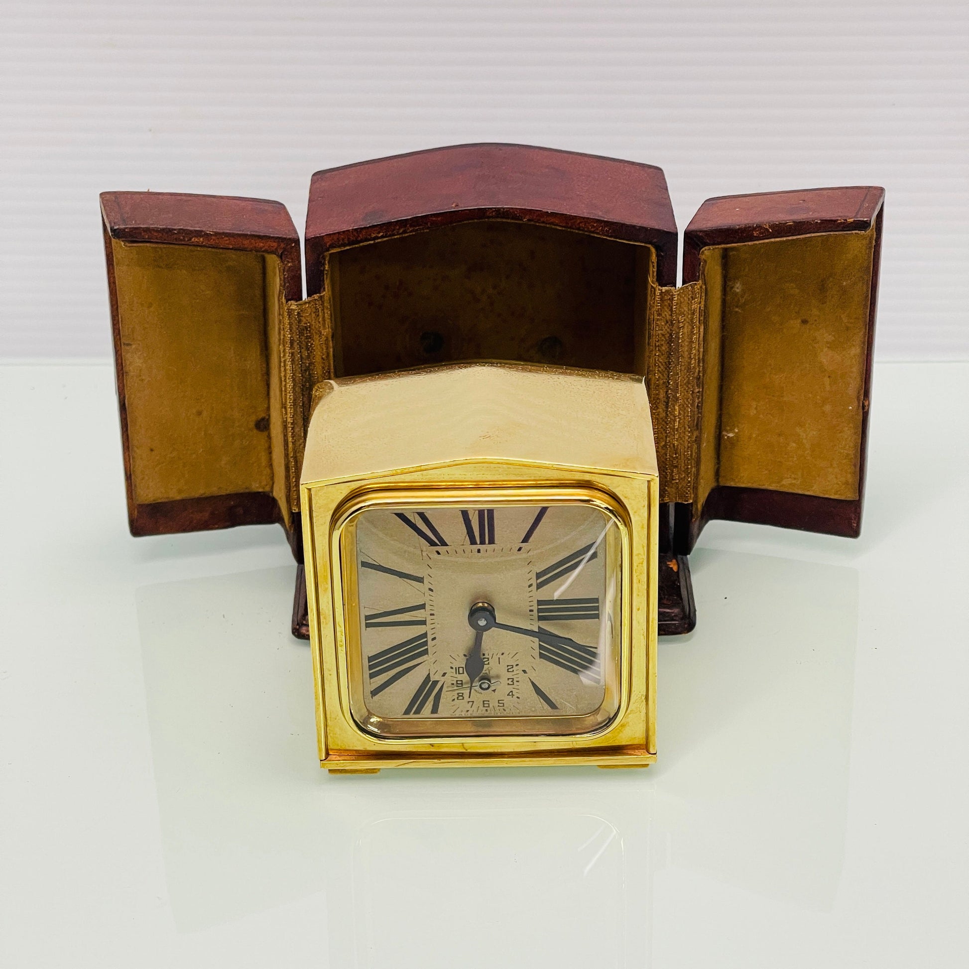 Duverdrey & Bloquel French Carriage Clock Original Leather Case c.1910