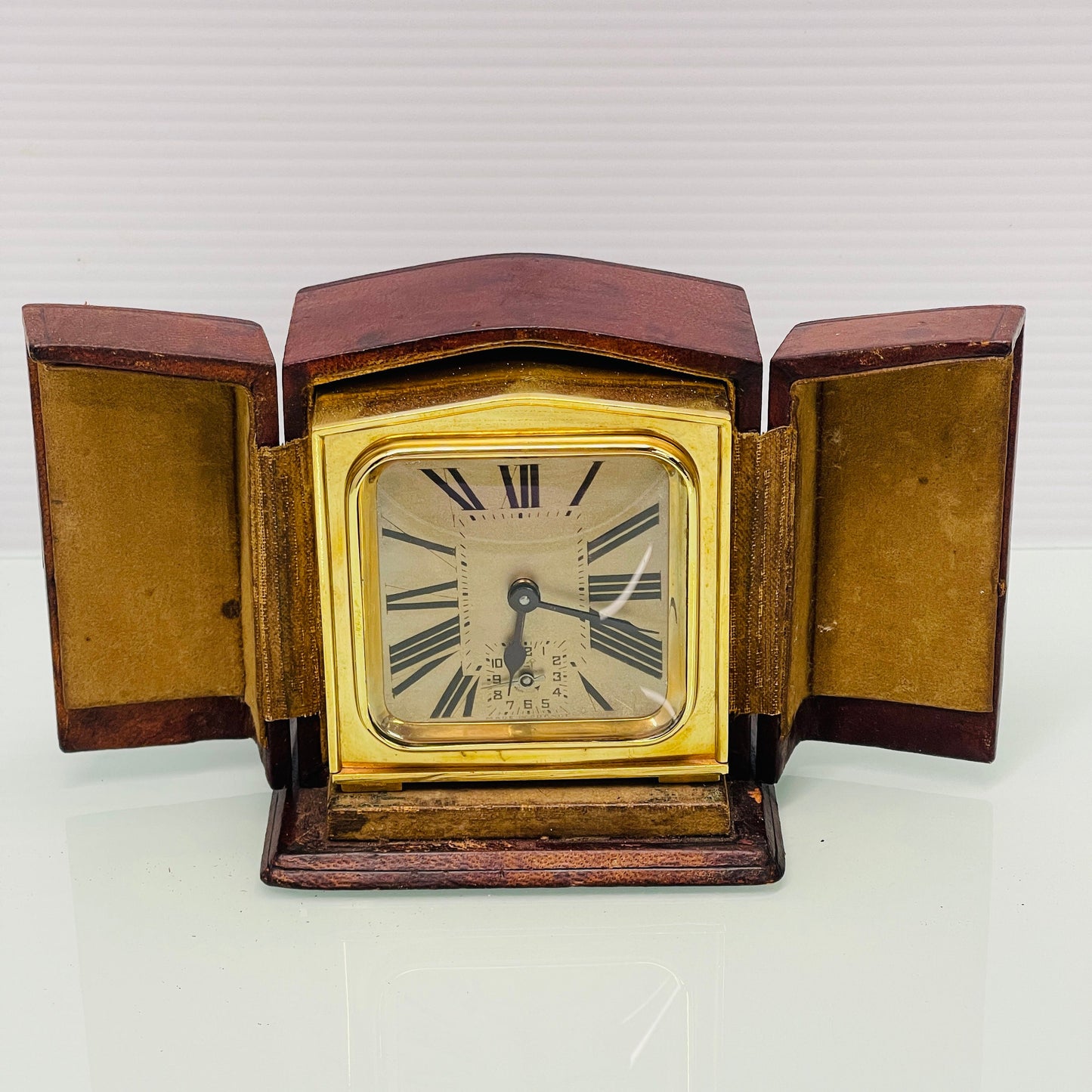 Duverdrey & Bloquel French Carriage Clock Original Leather Case c.1910