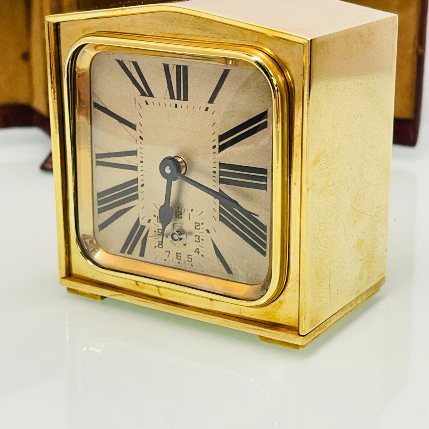 Duverdrey & Bloquel French Carriage Clock Original Leather Case c.1910