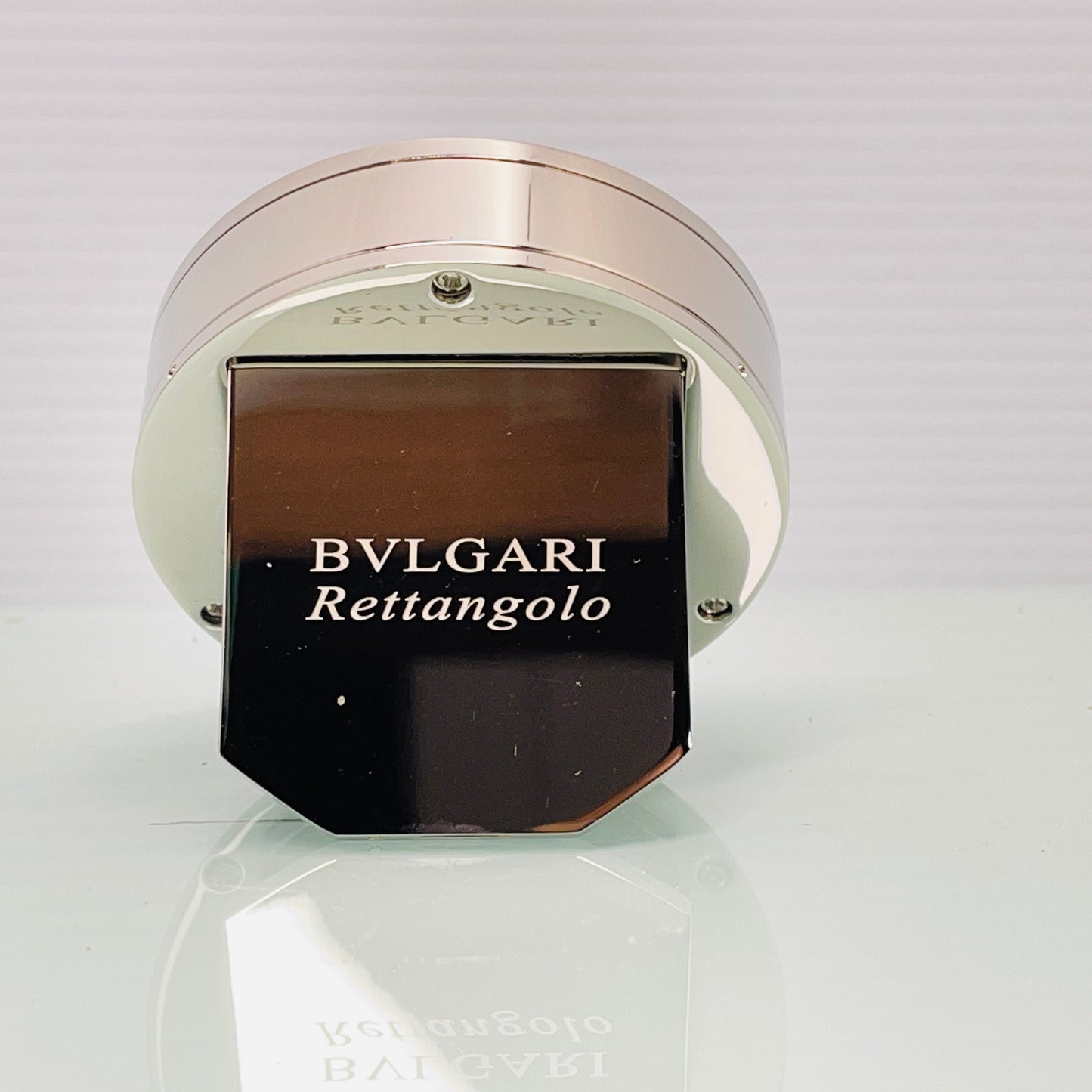 Bvlgari Rettangolo Chrome Travel Alarm Clock