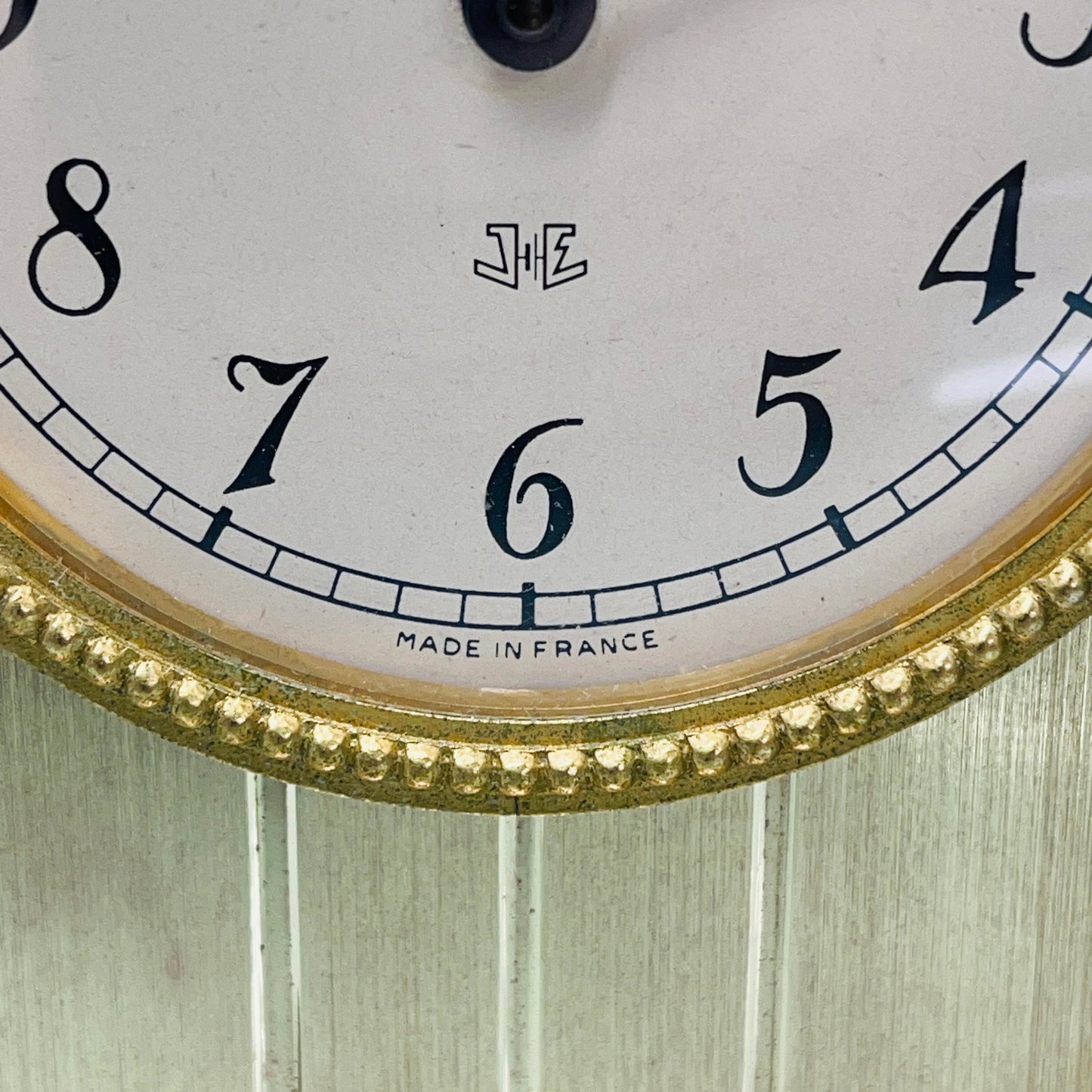 Jaeger ATO Brass and Bakelite Mantle Clock c. 1960