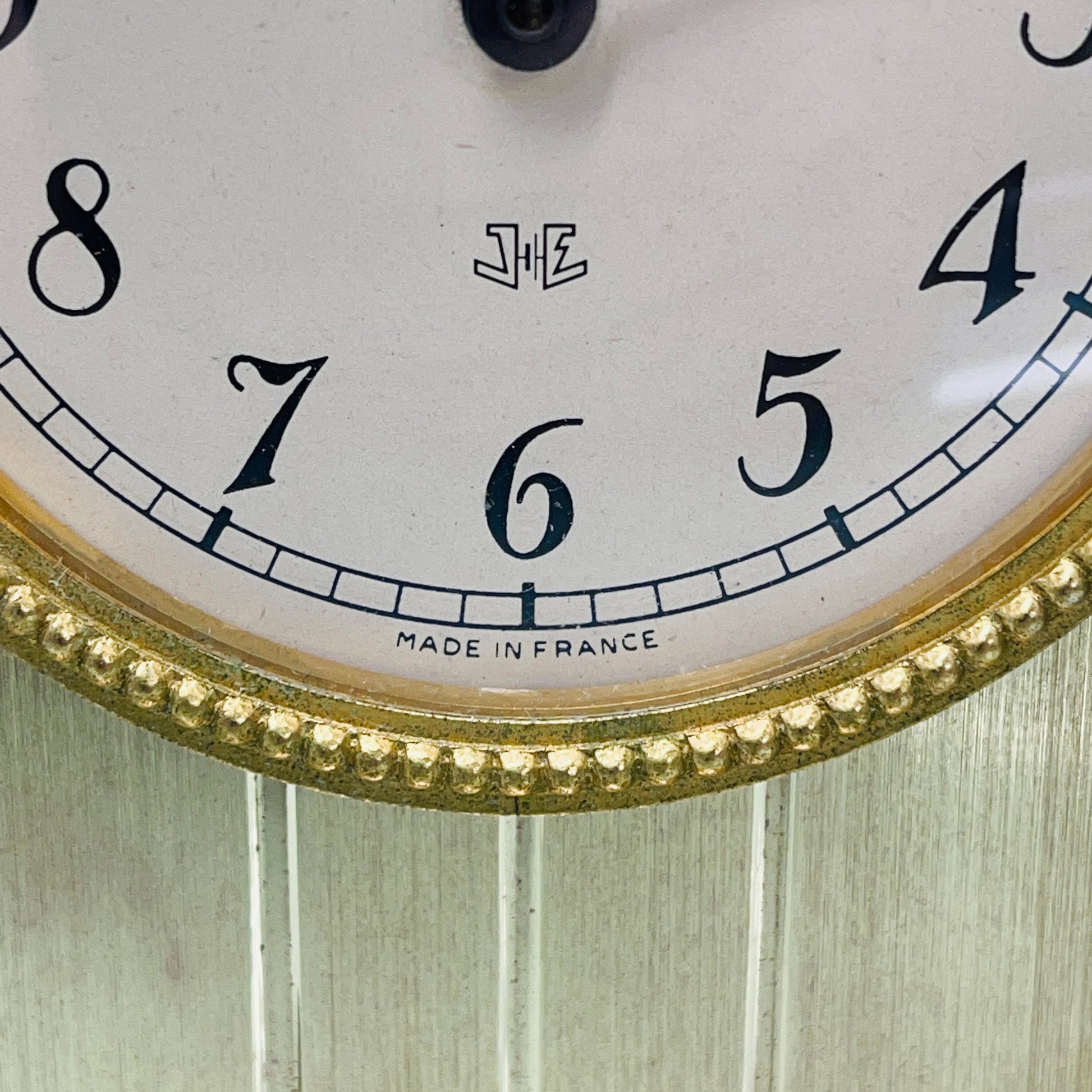 Jaeger ATO Brass and Bakelite Mantle Clock c. 1960