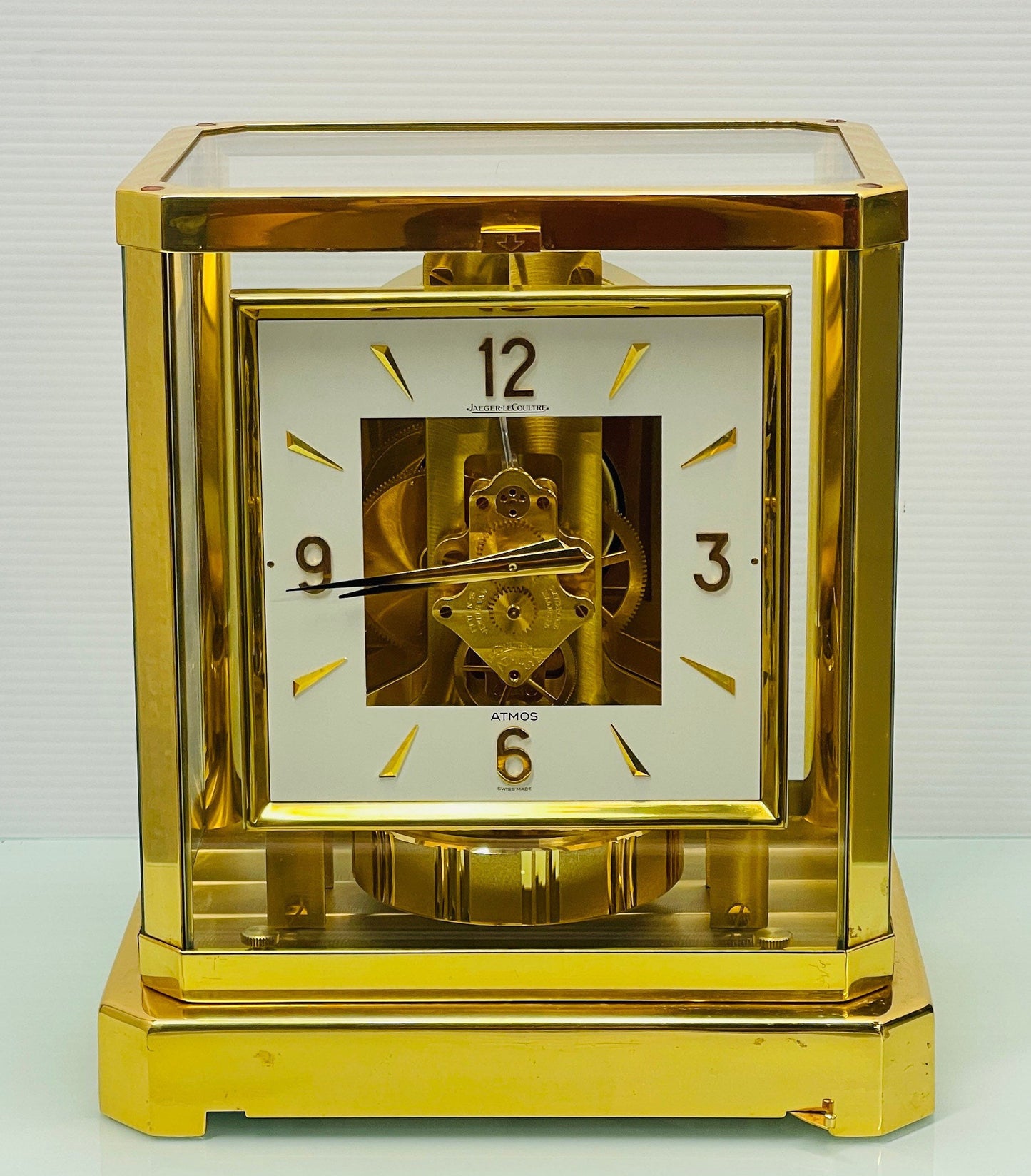 Jaeger-LeCoultre Atmos with Box - Square Face Mantel Clock Caliber 528-8 #408842