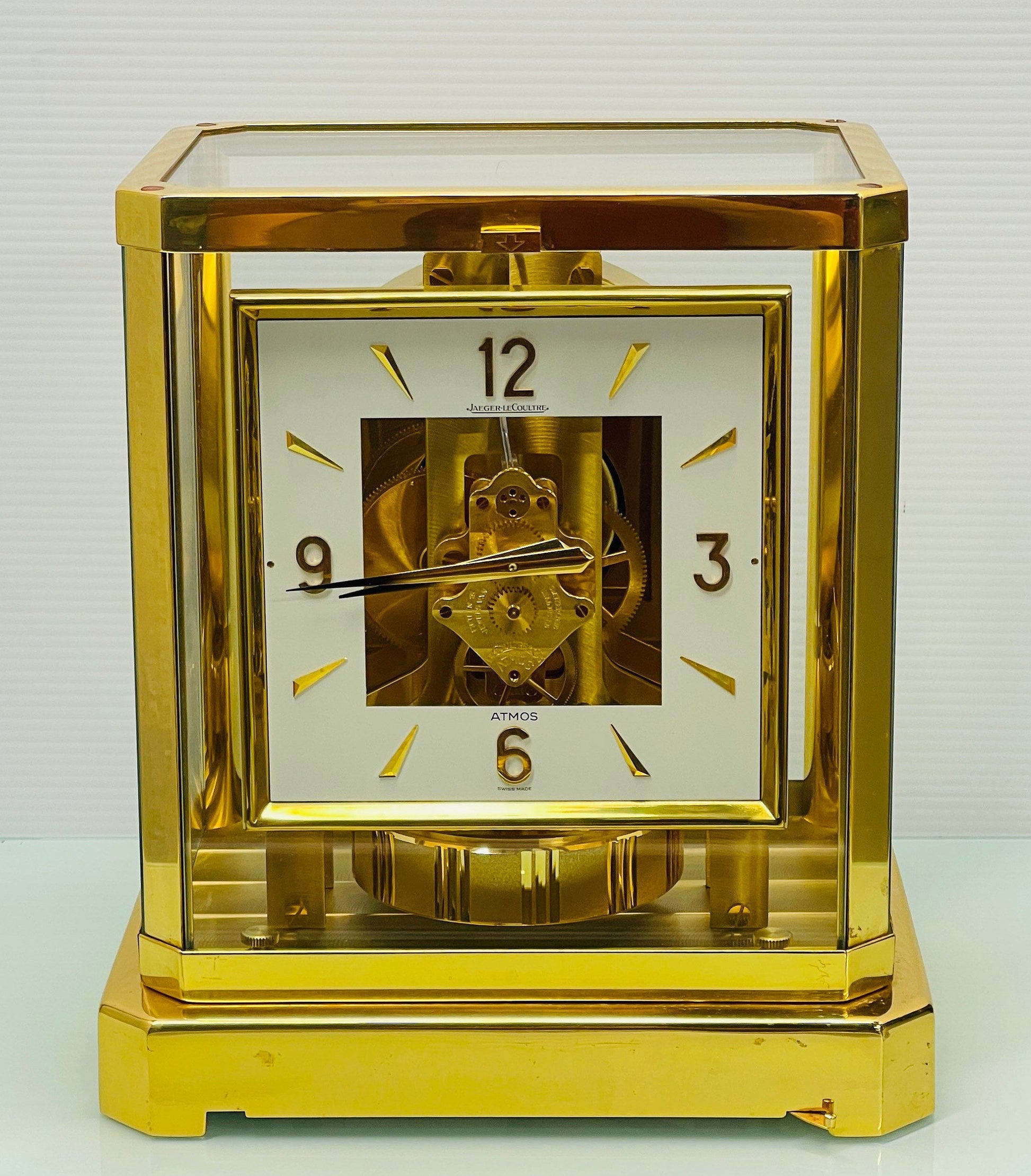 Jaeger-LeCoultre Atmos with Box - Square Face Mantel Clock Caliber 528-8 #408842